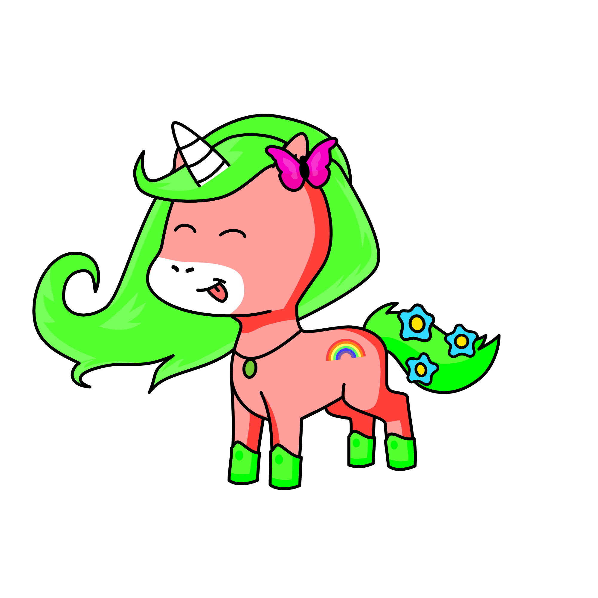 Strawberrys, the unicorn