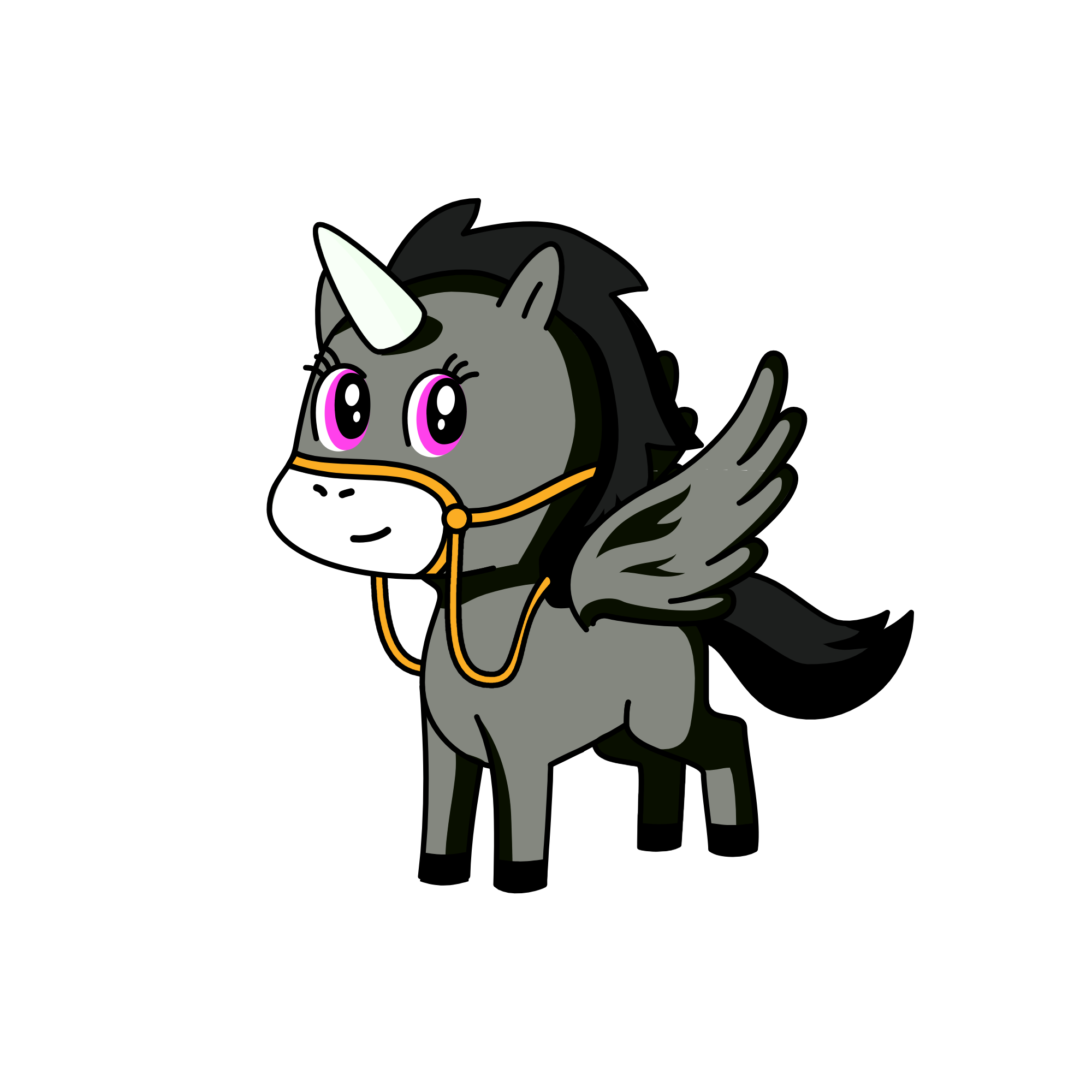 black beauty#2, the unicorn