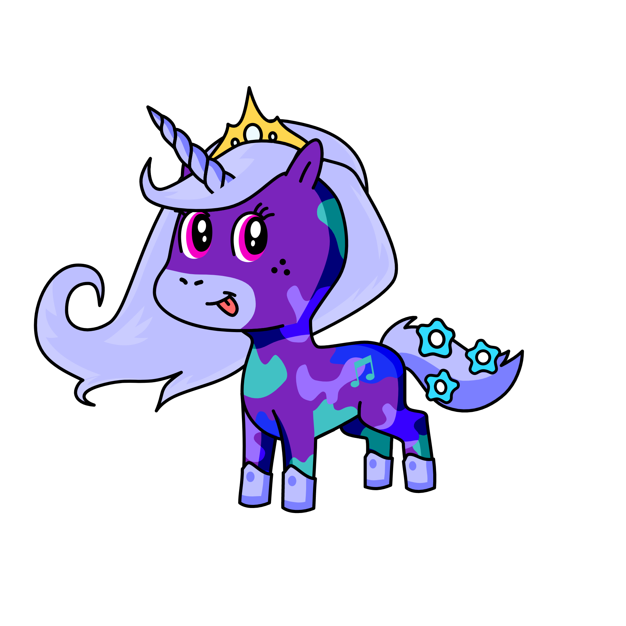 moonlight, the unicorn