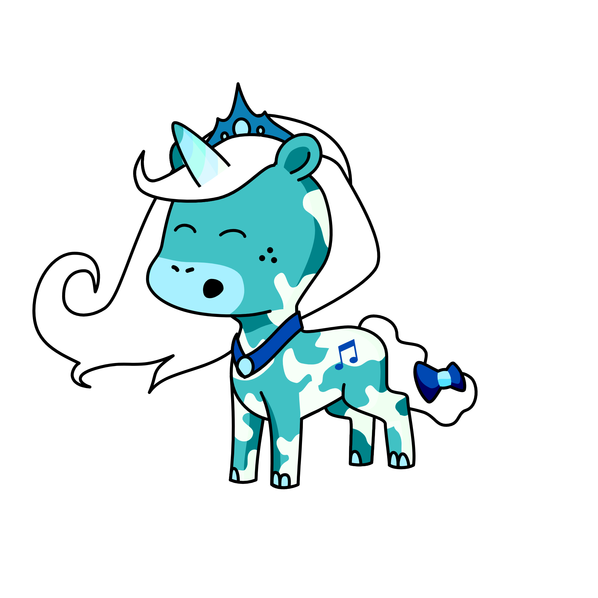 Queen Cloud, the unicorn