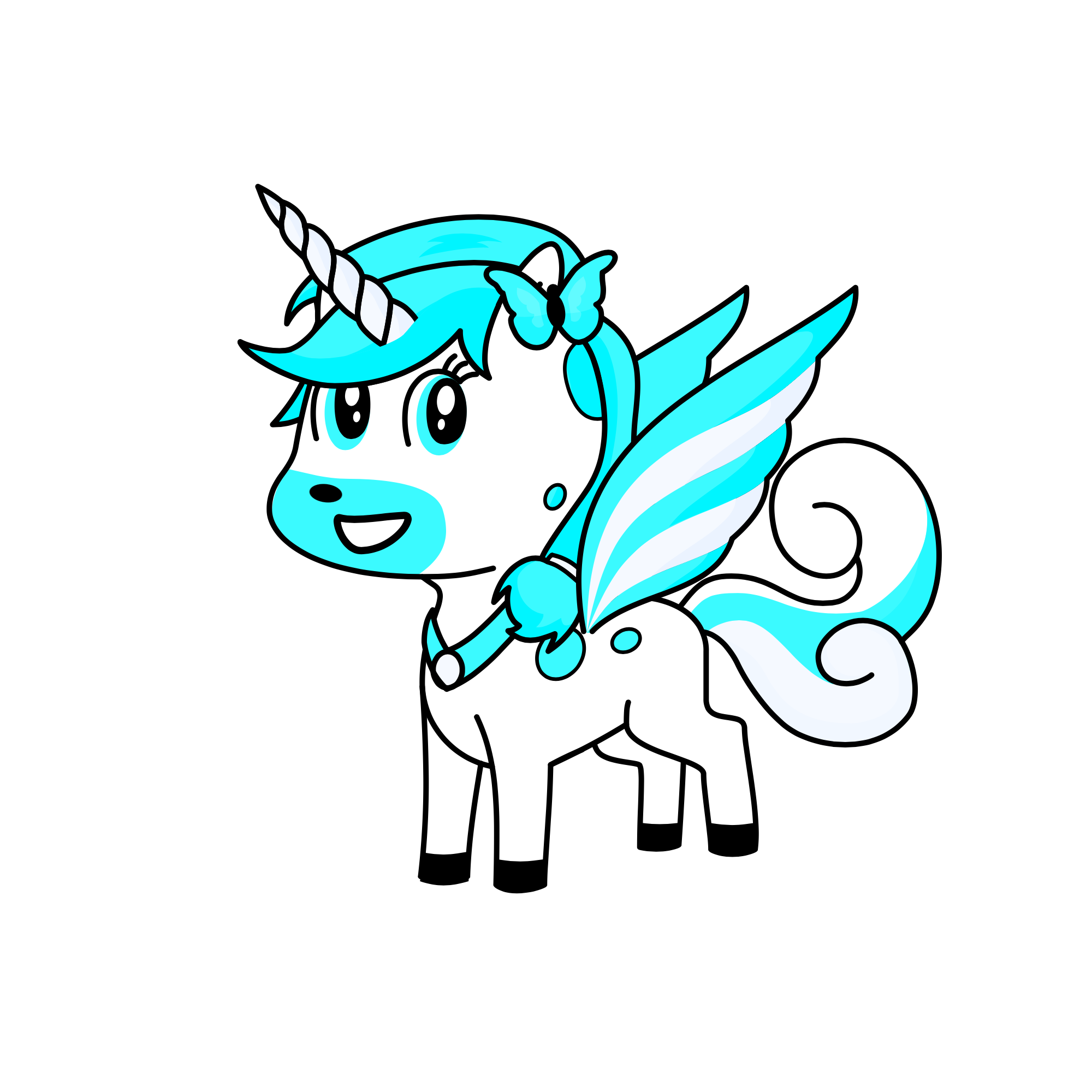 Snow, the unicorn