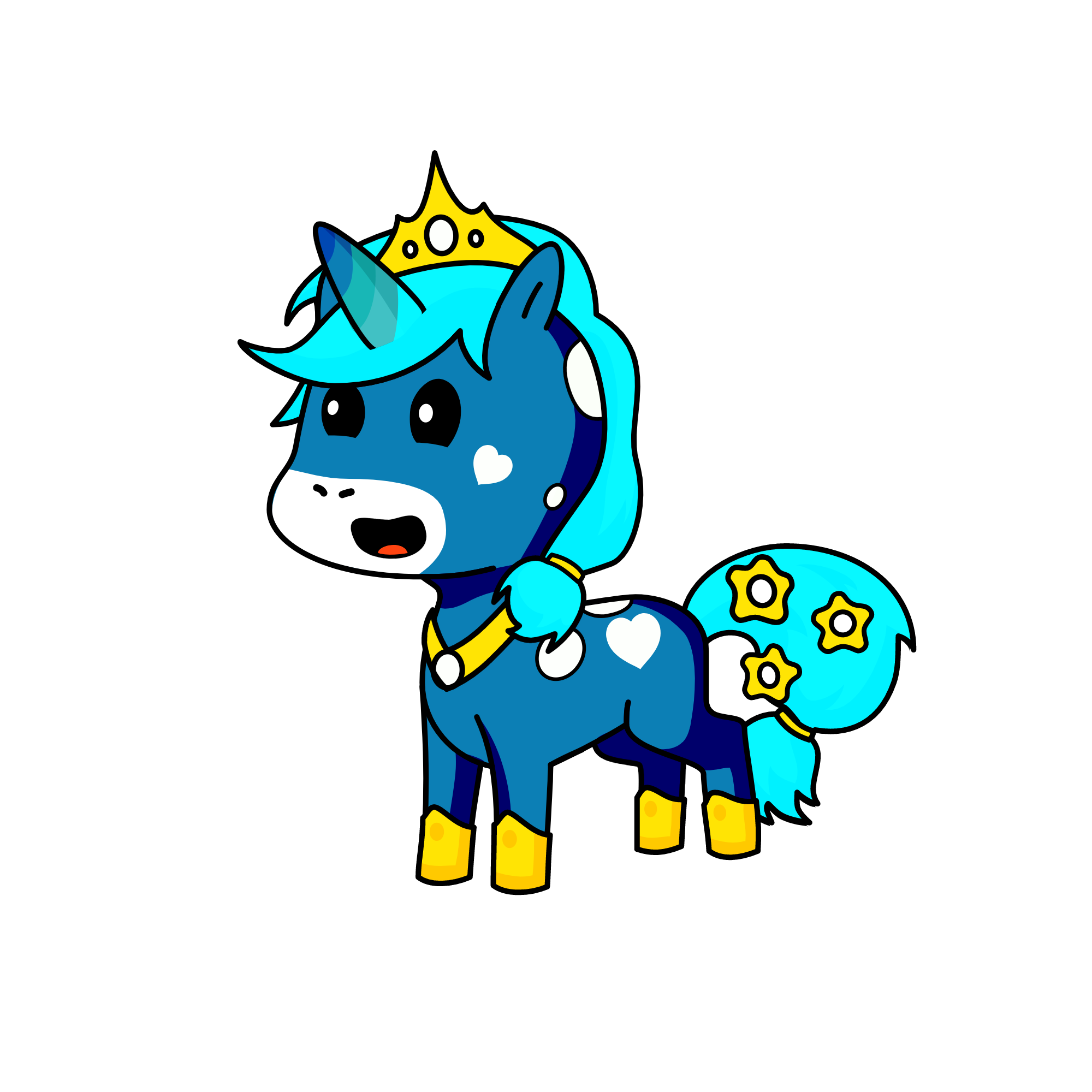 Queen Water, the unicorn