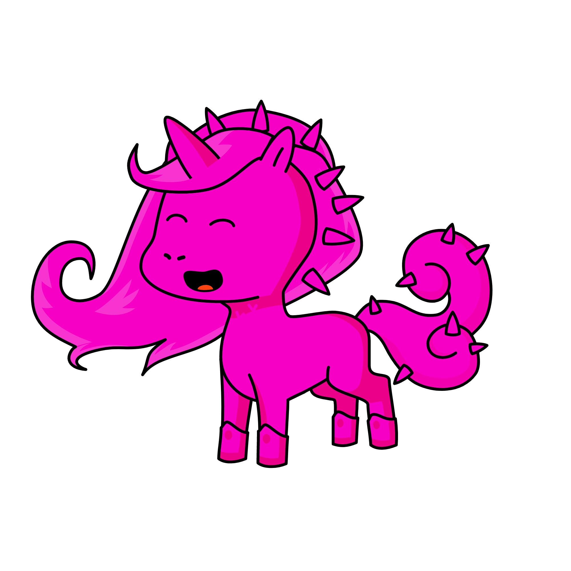 Pinky, the unicorn