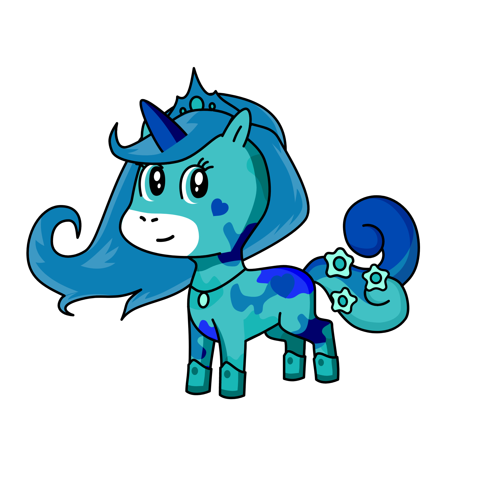 Queen Crystal, the unicorn