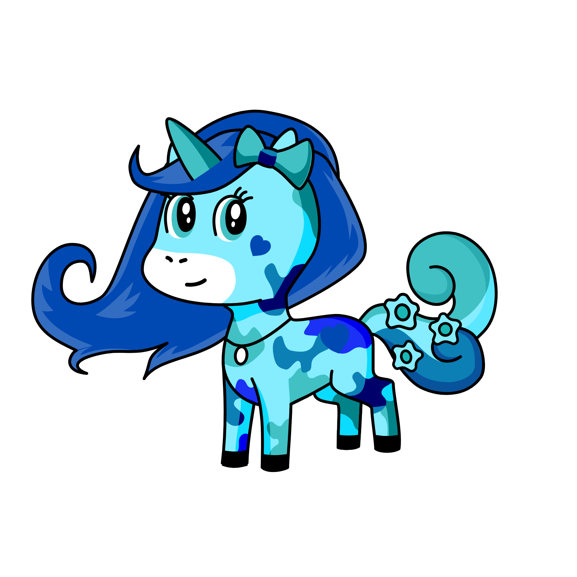 Winter, the unicorn