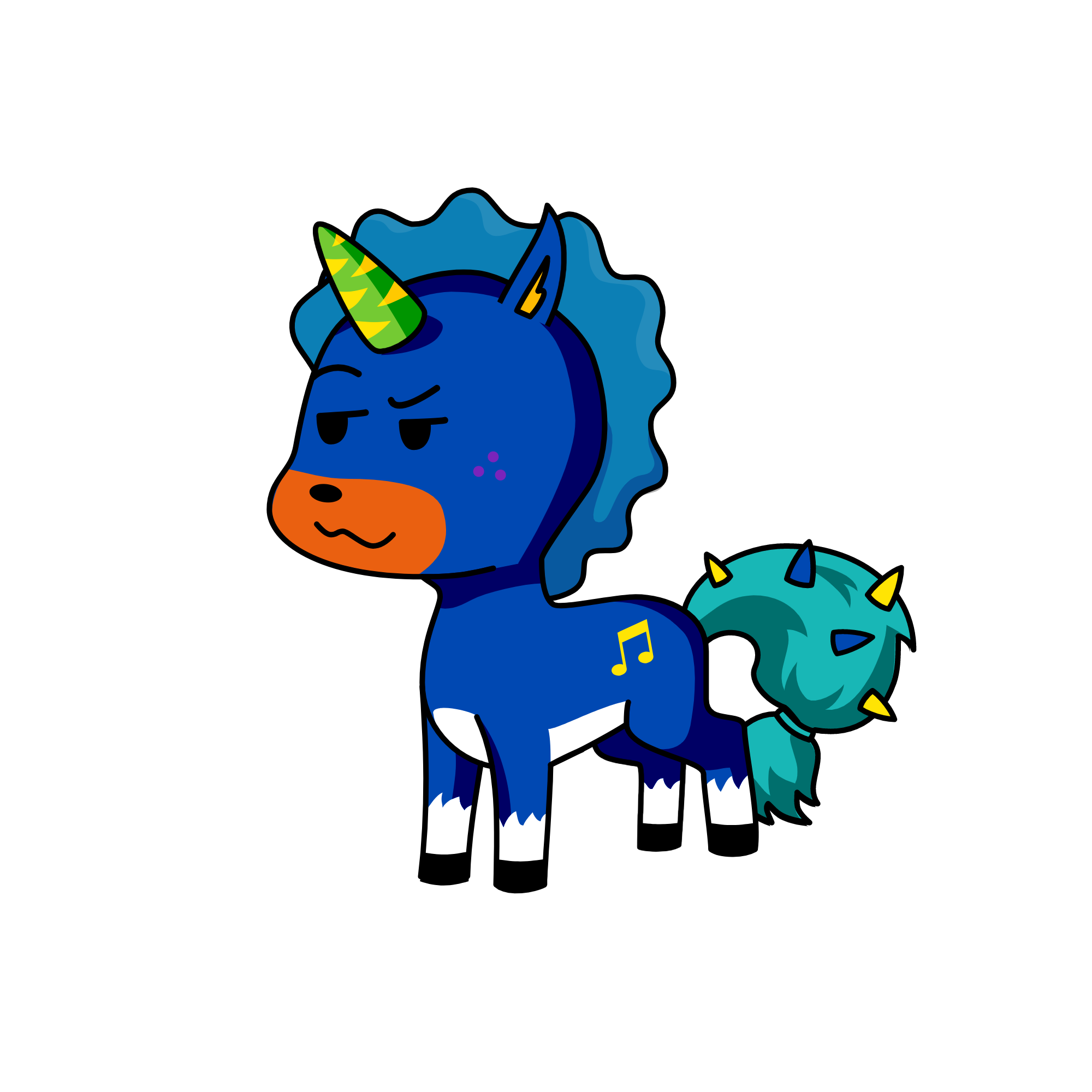 sassy pants, the unicorn