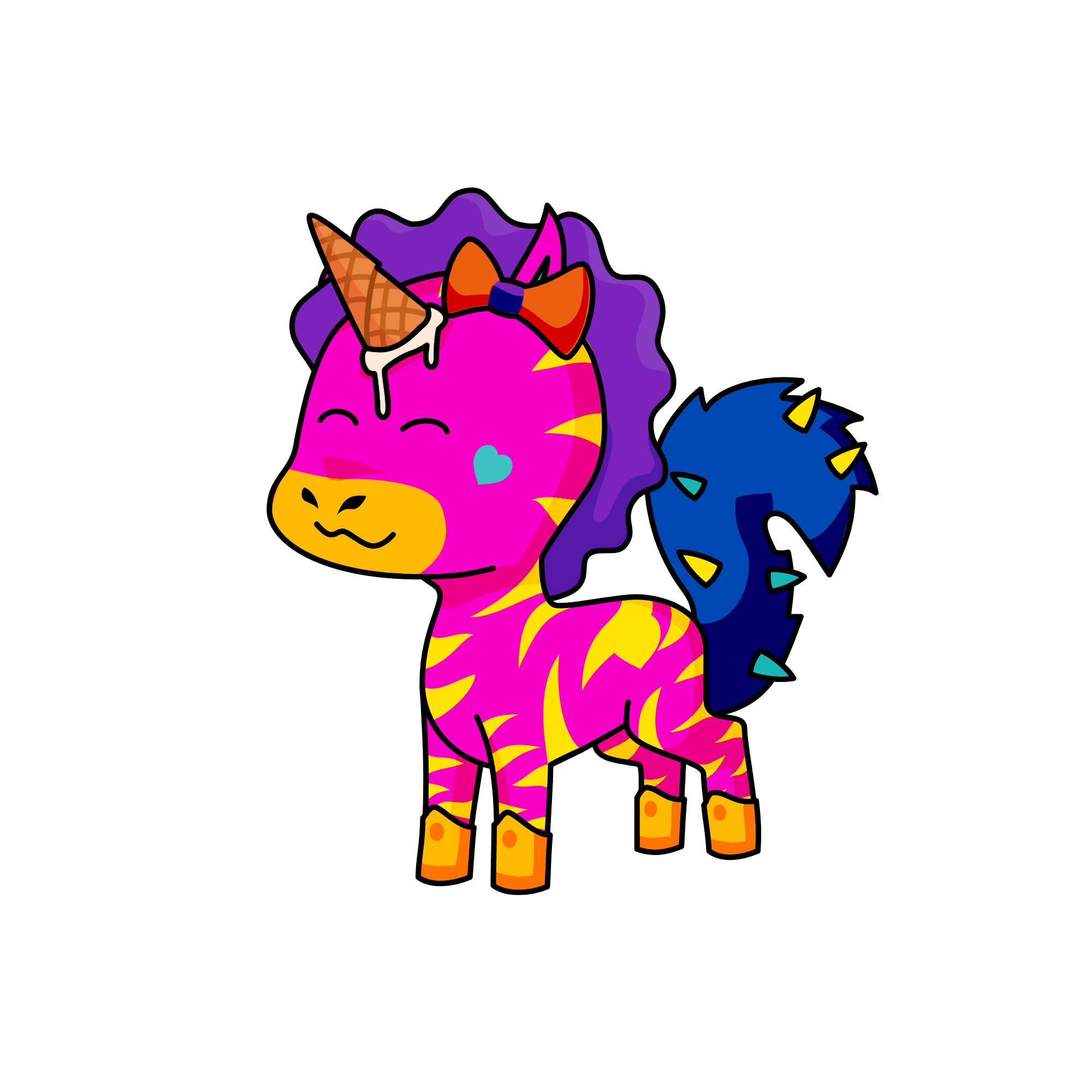 cute, the unicorn