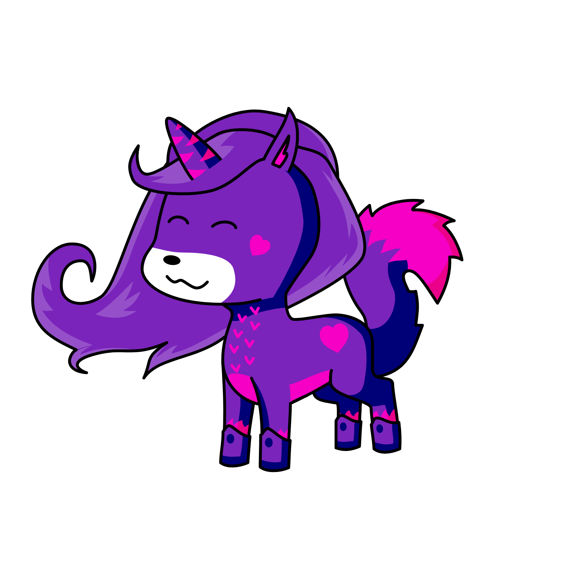 Pinklies, the unicorn