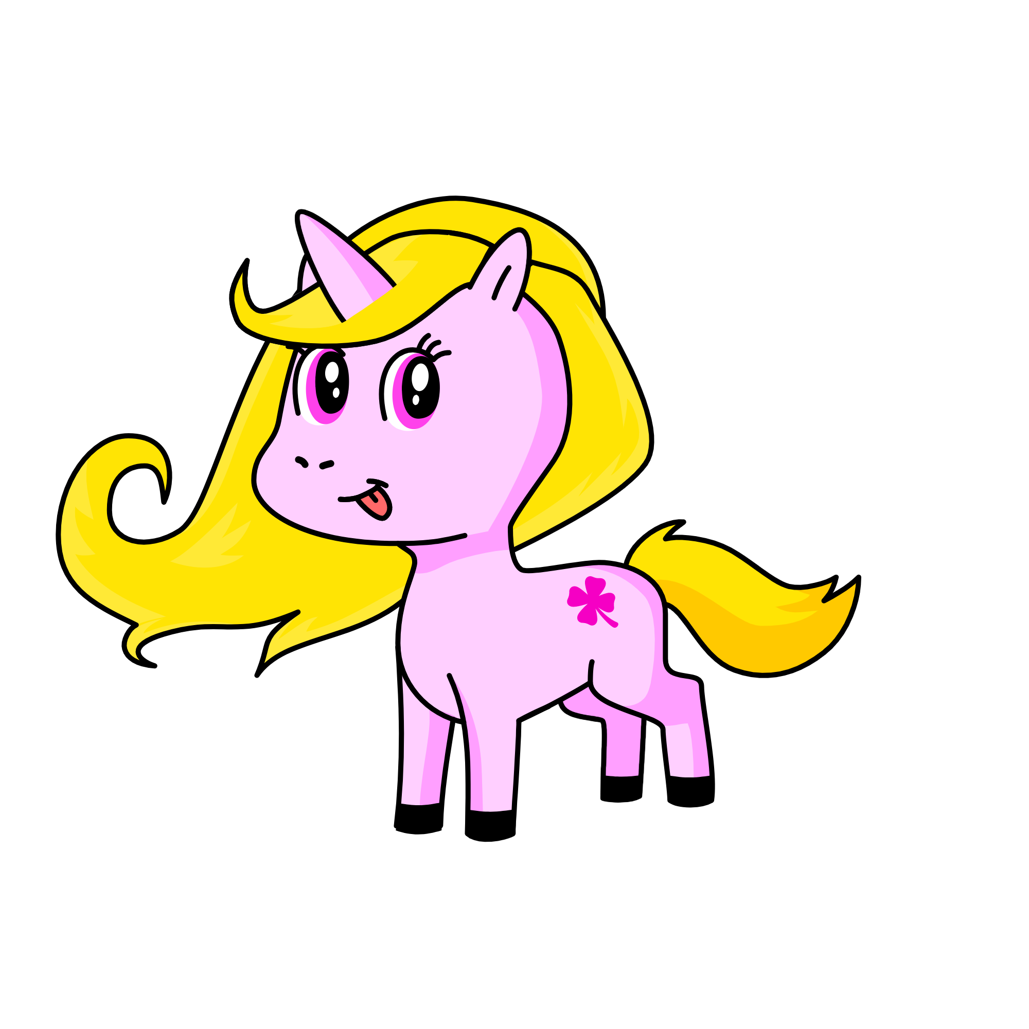 Fluttershy, the unicorn