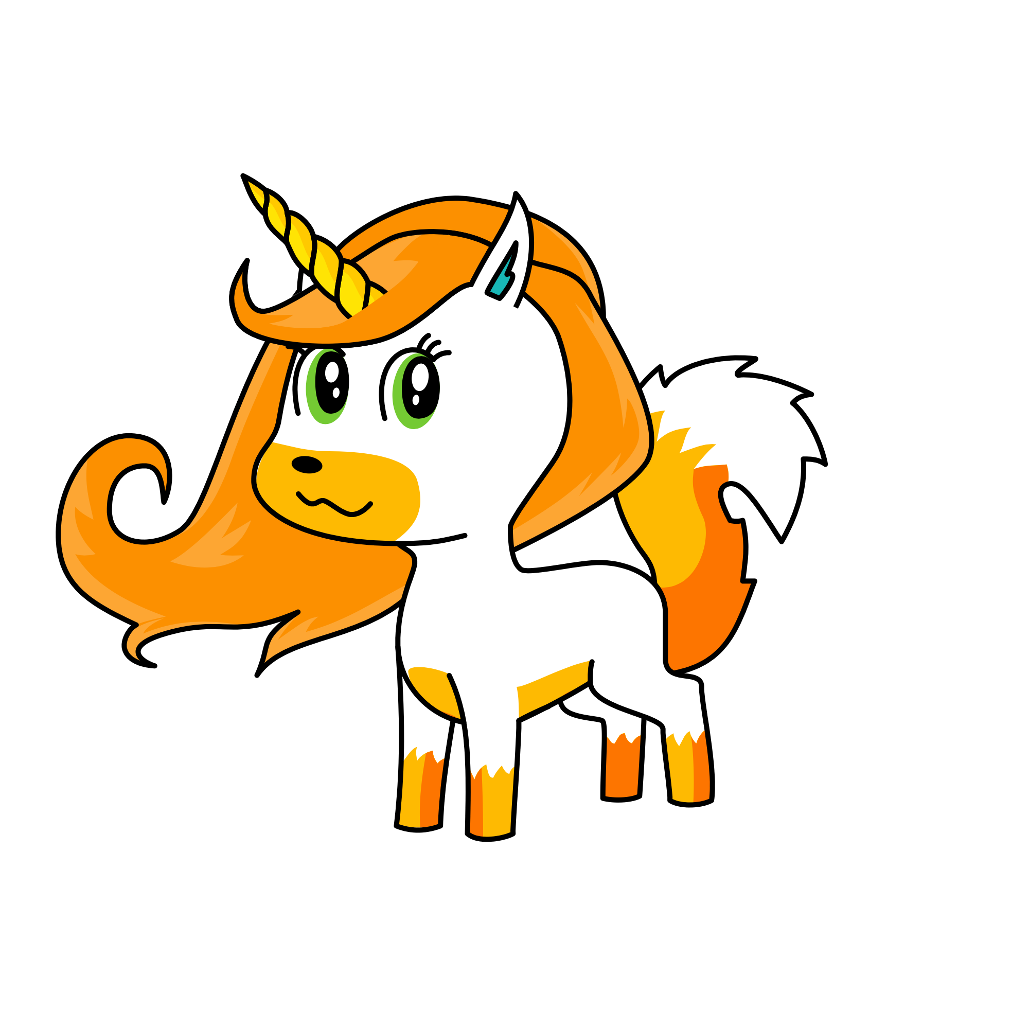 Foxy , the unicorn