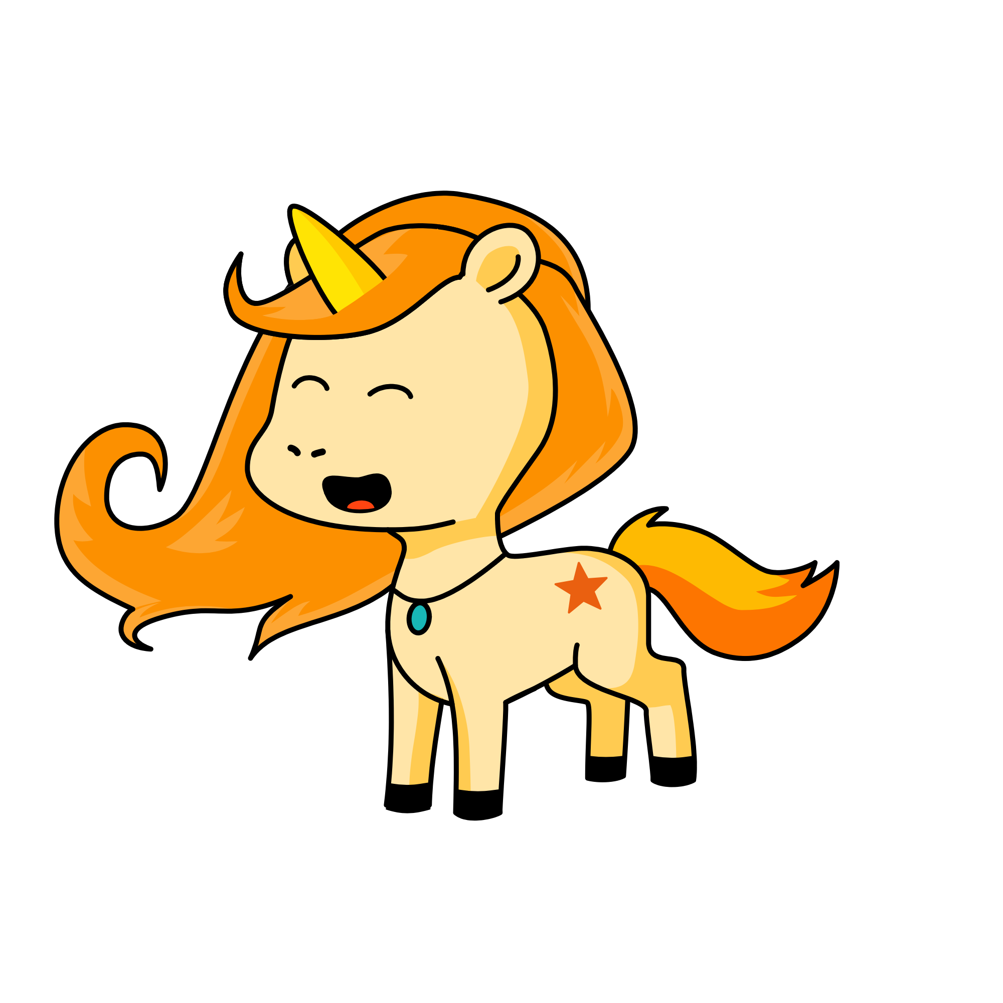 Shi Shi Corn, the unicorn