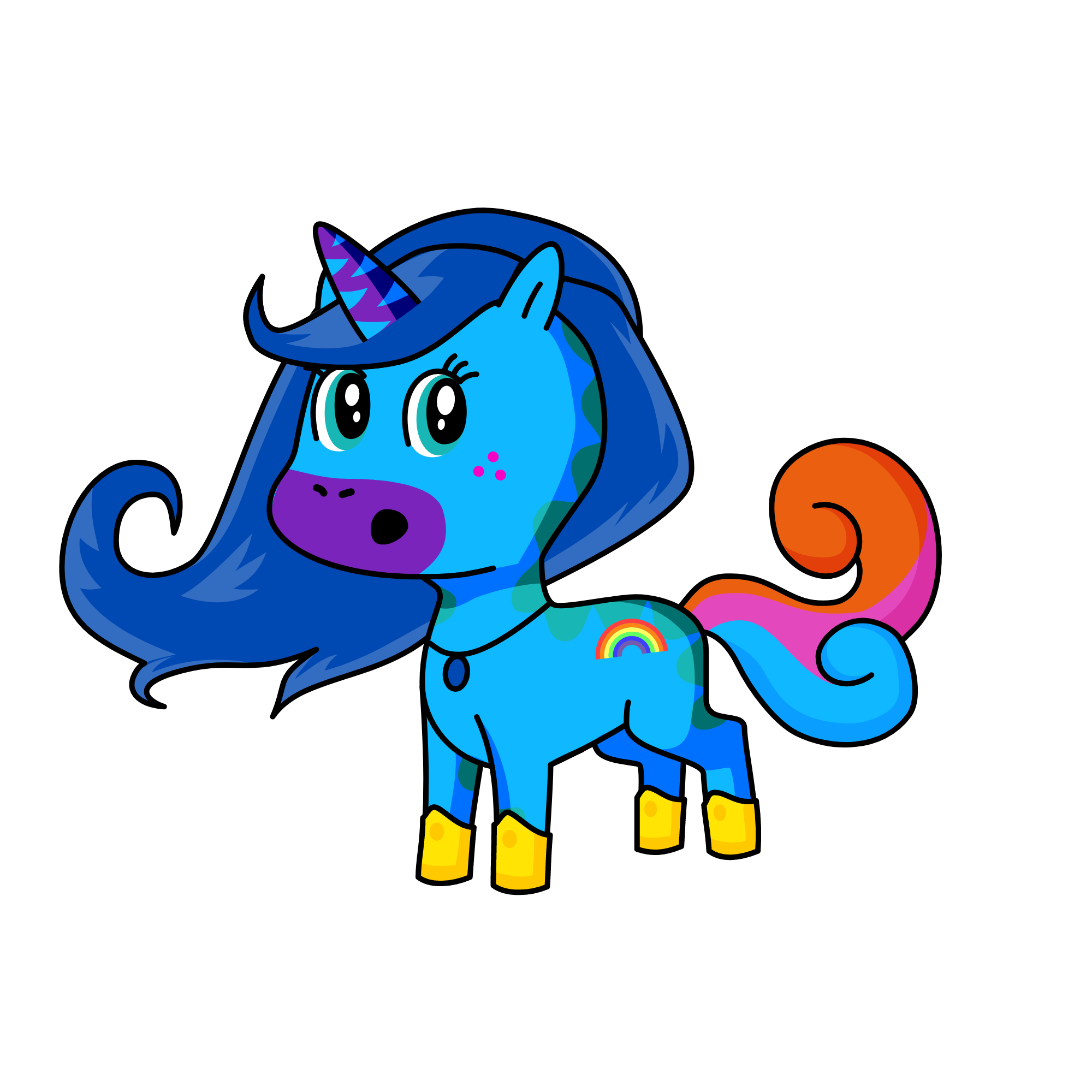 snowy, the unicorn