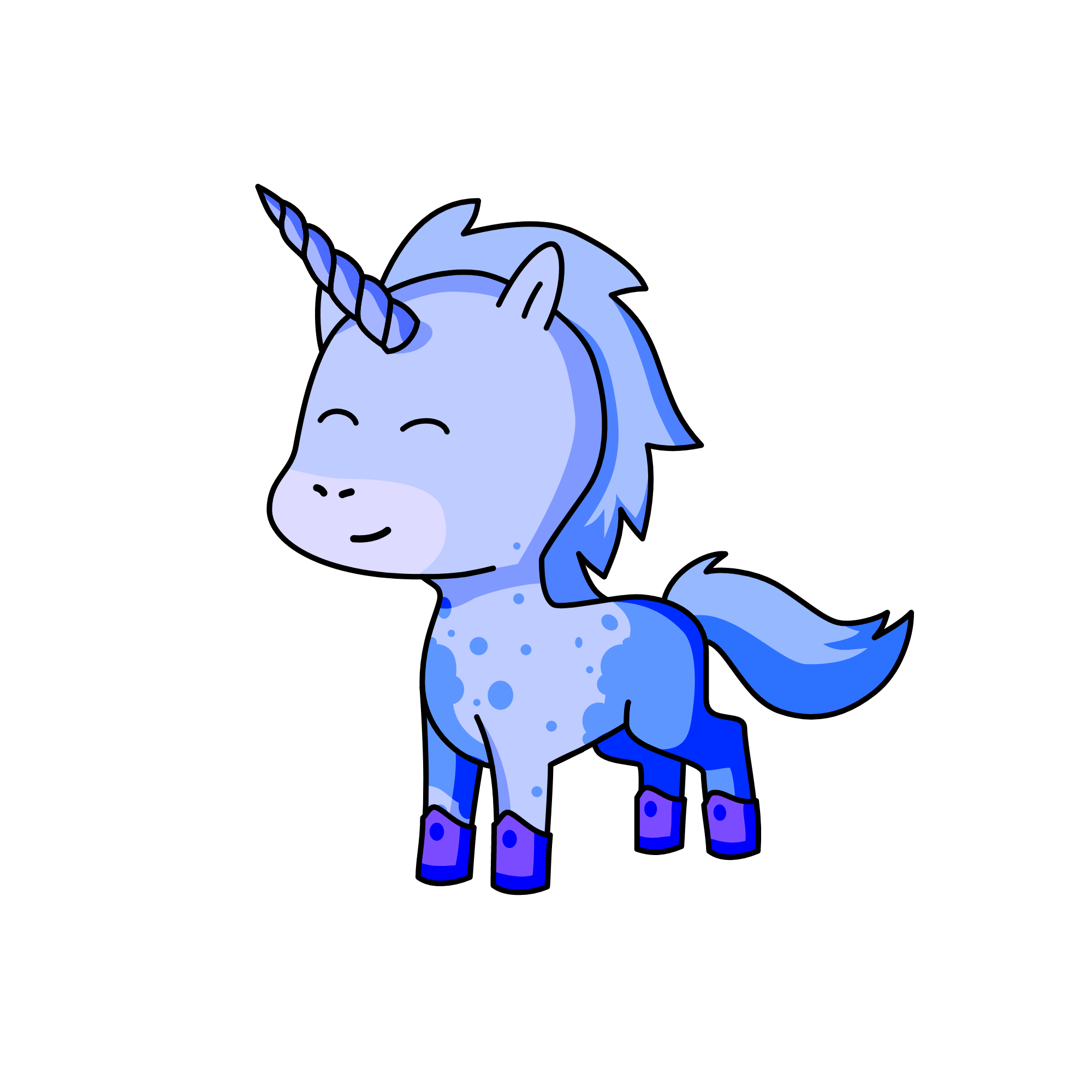 The Ice Queem, the unicorn