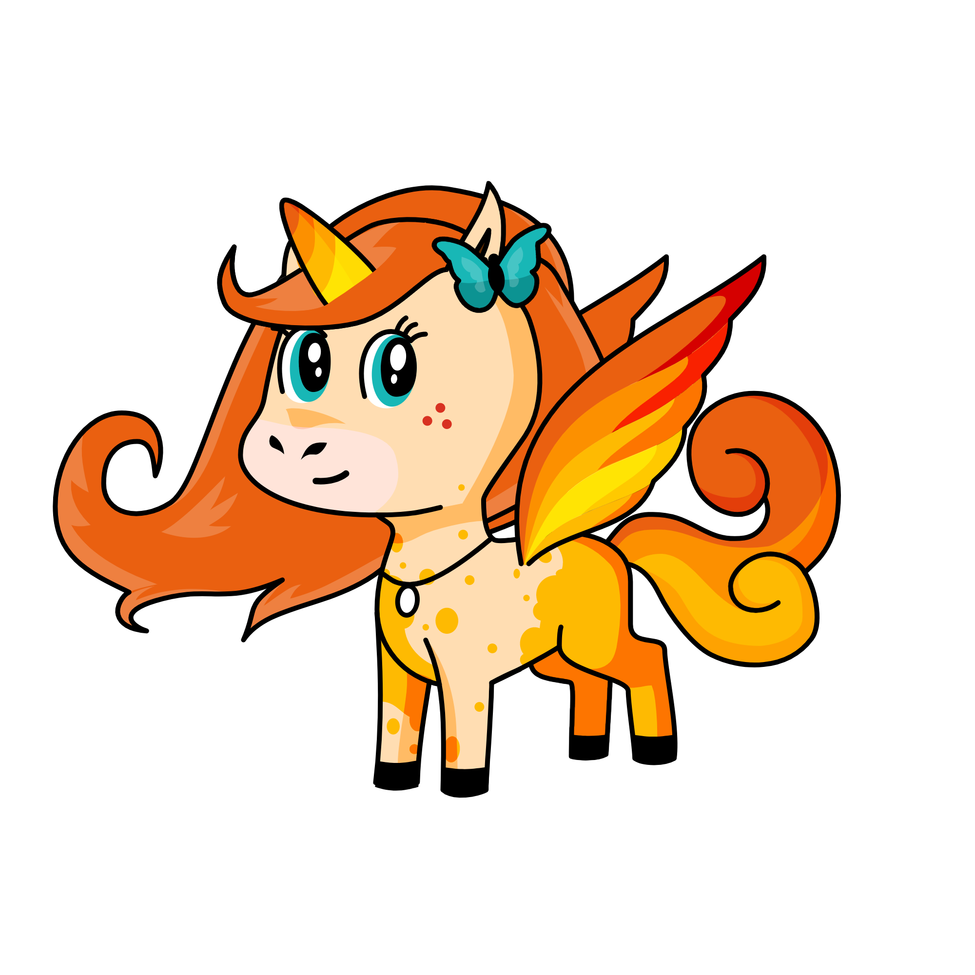 Flame, the unicorn