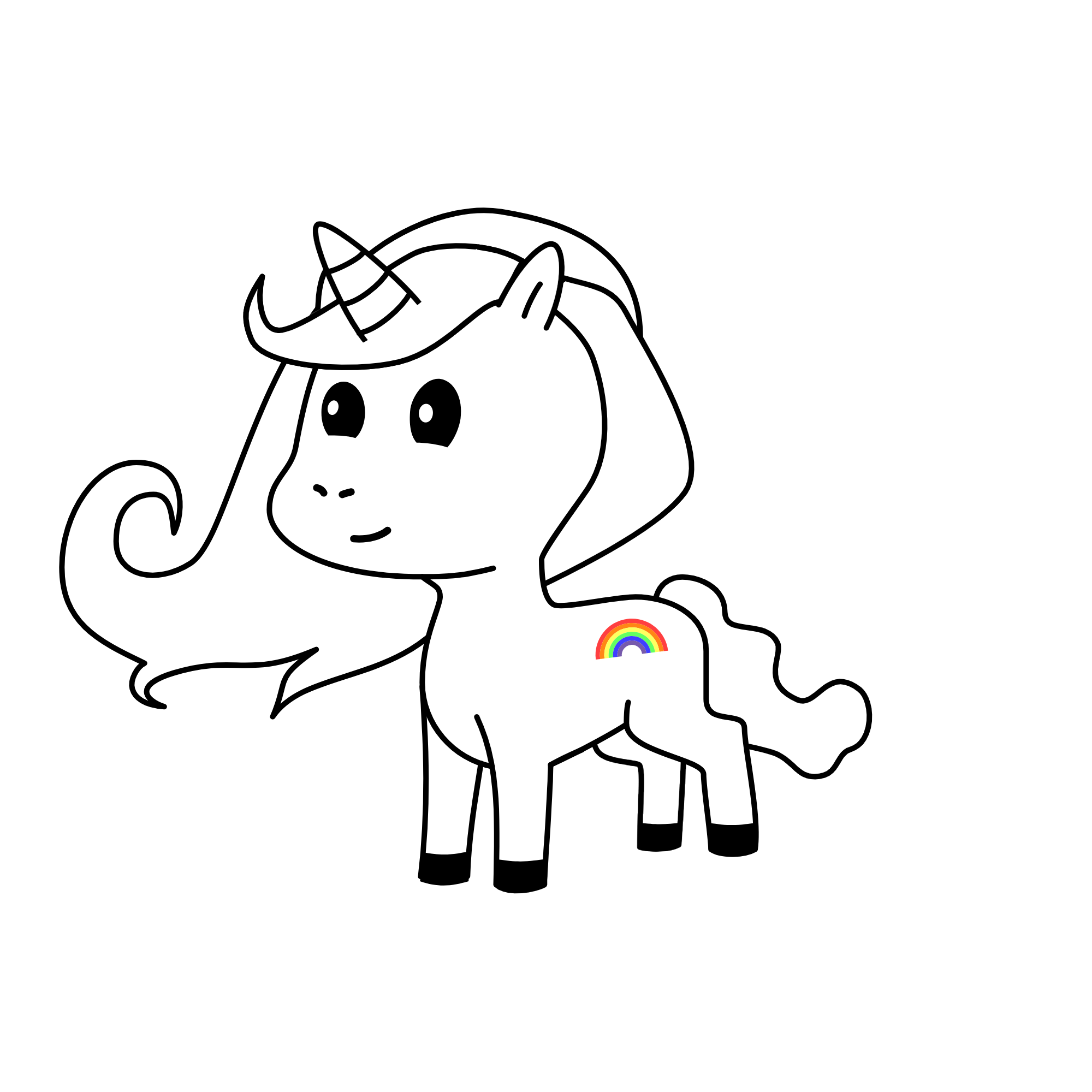 Cloudy, the unicorn