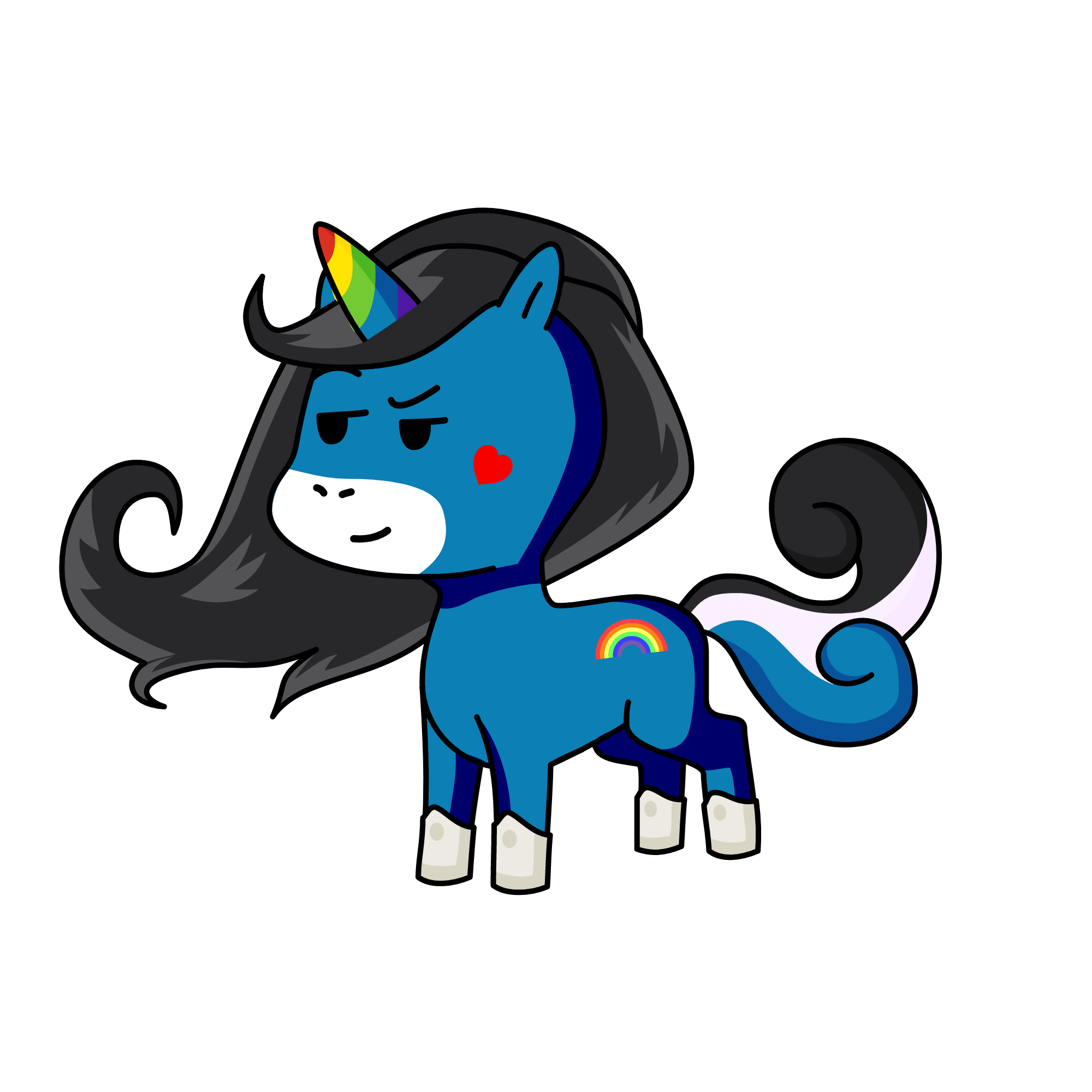 Snow Boots Moffiename, the unicorn
