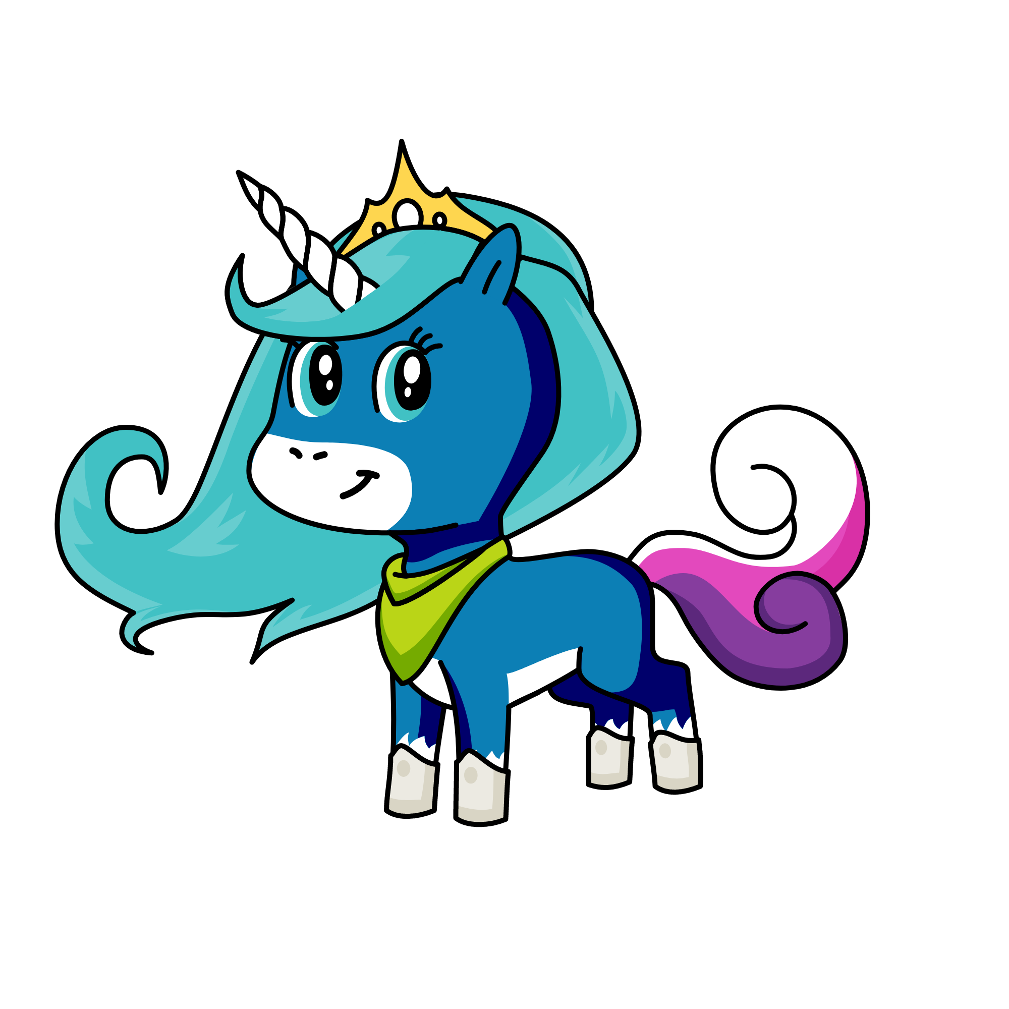 Bluebell, the unicorn