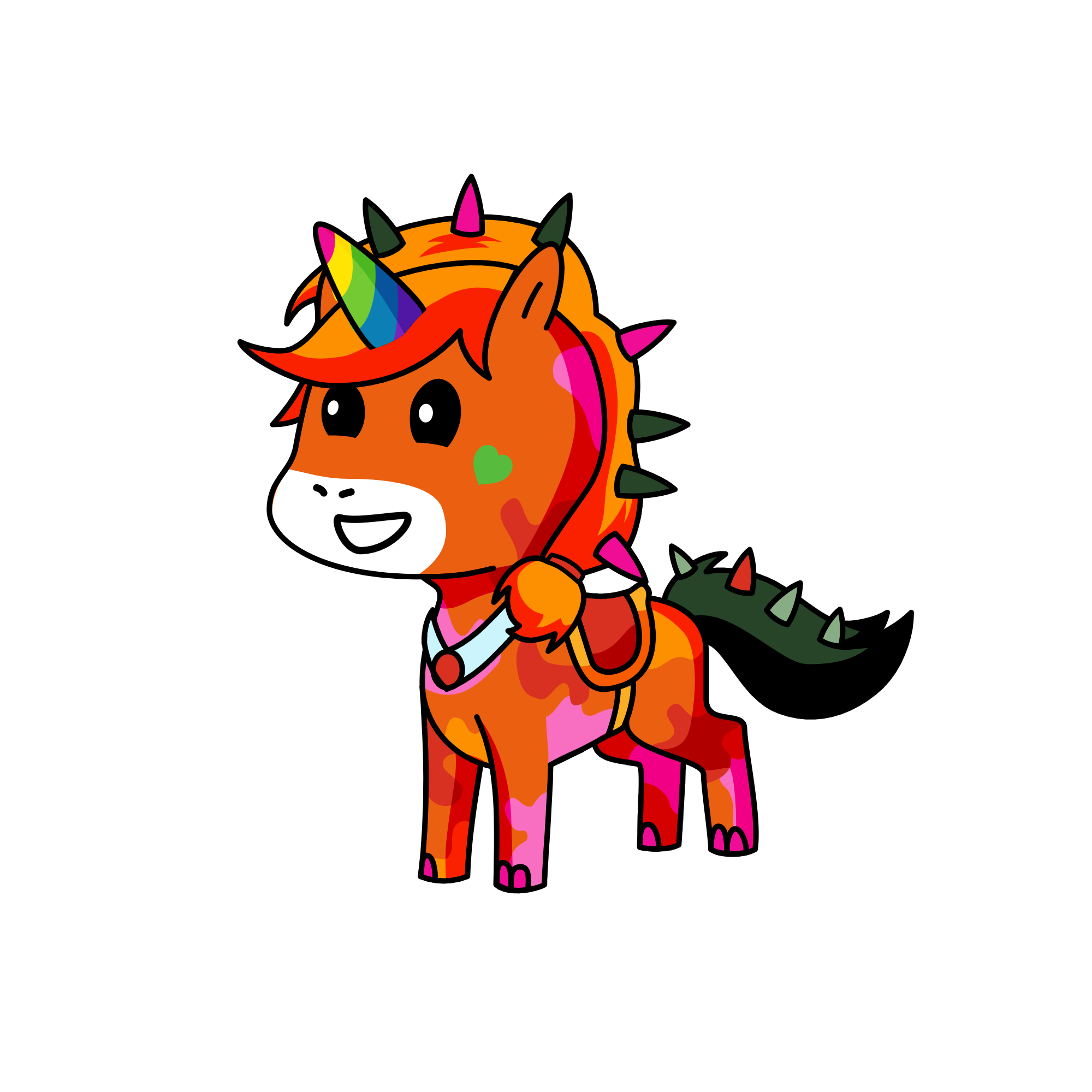 Unicorn Girl, the unicorn