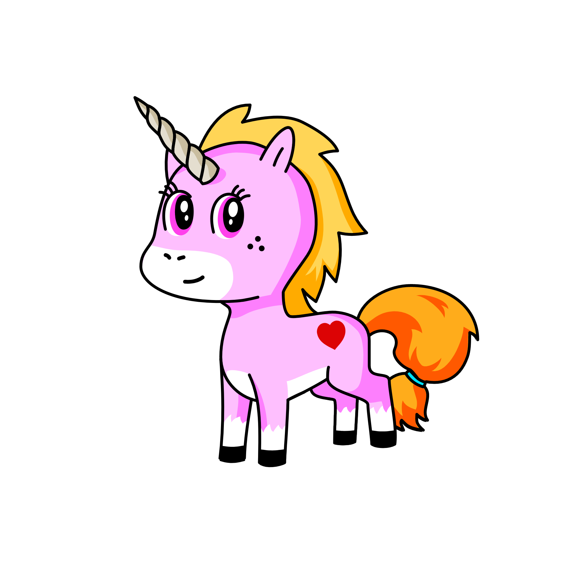 pink, the unicorn