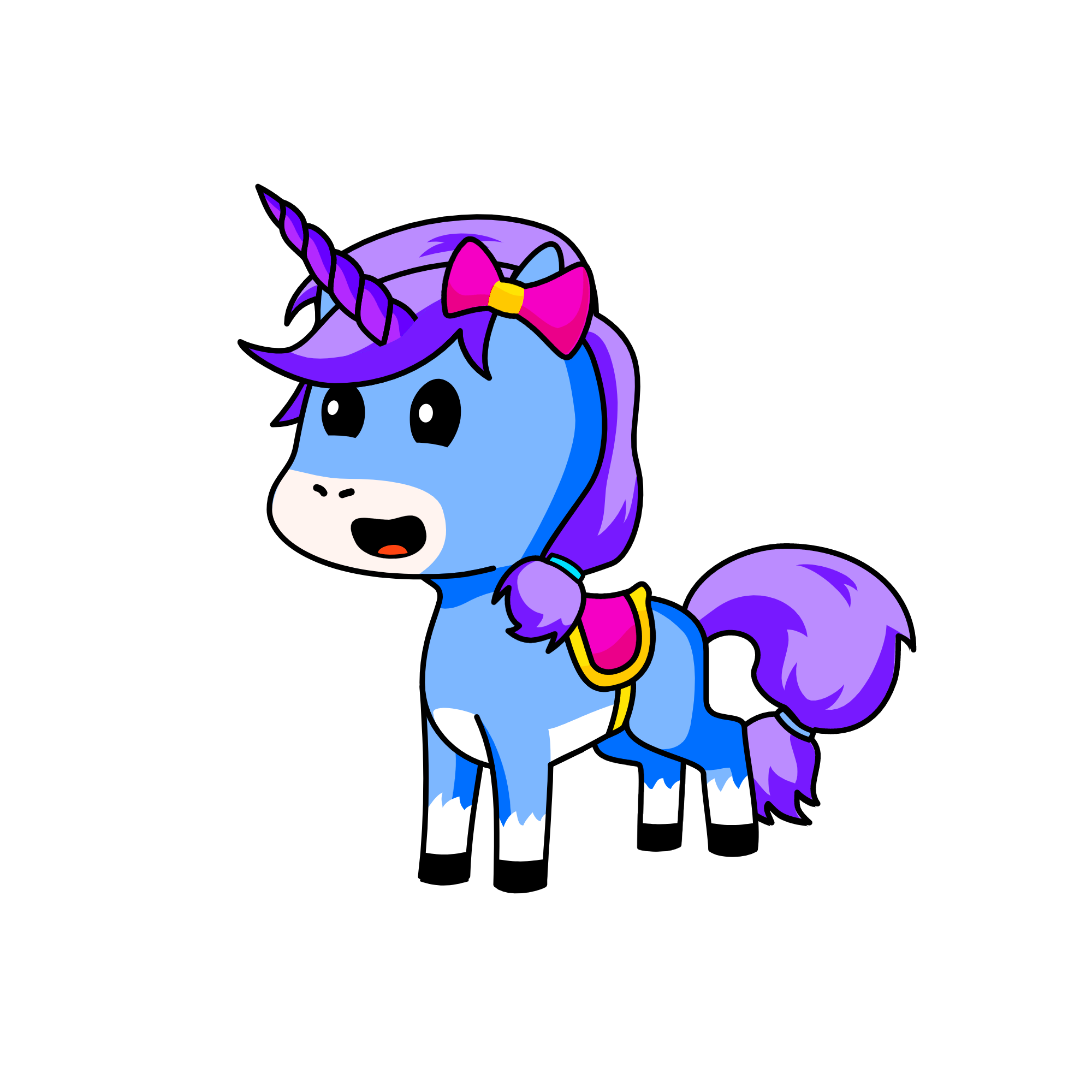Violet, the unicorn