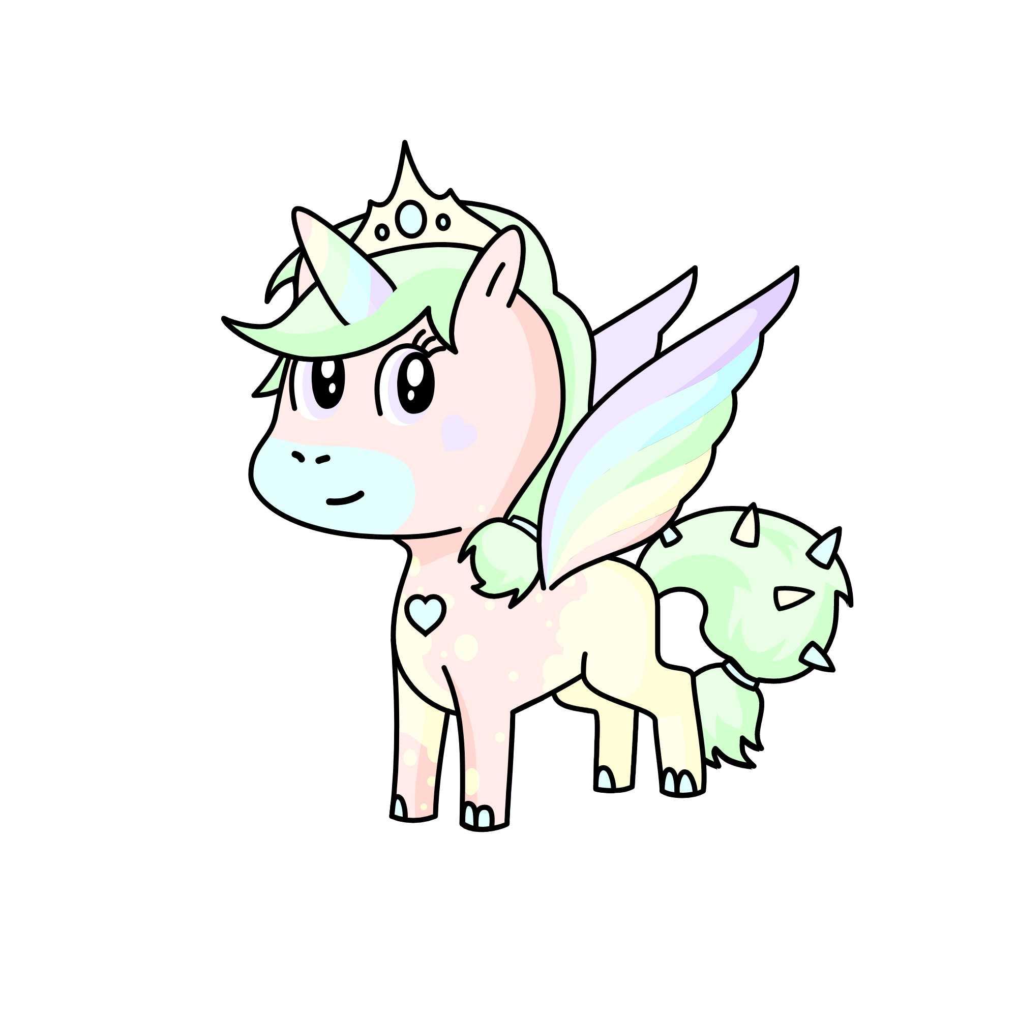 cotton candy........, the unicorn