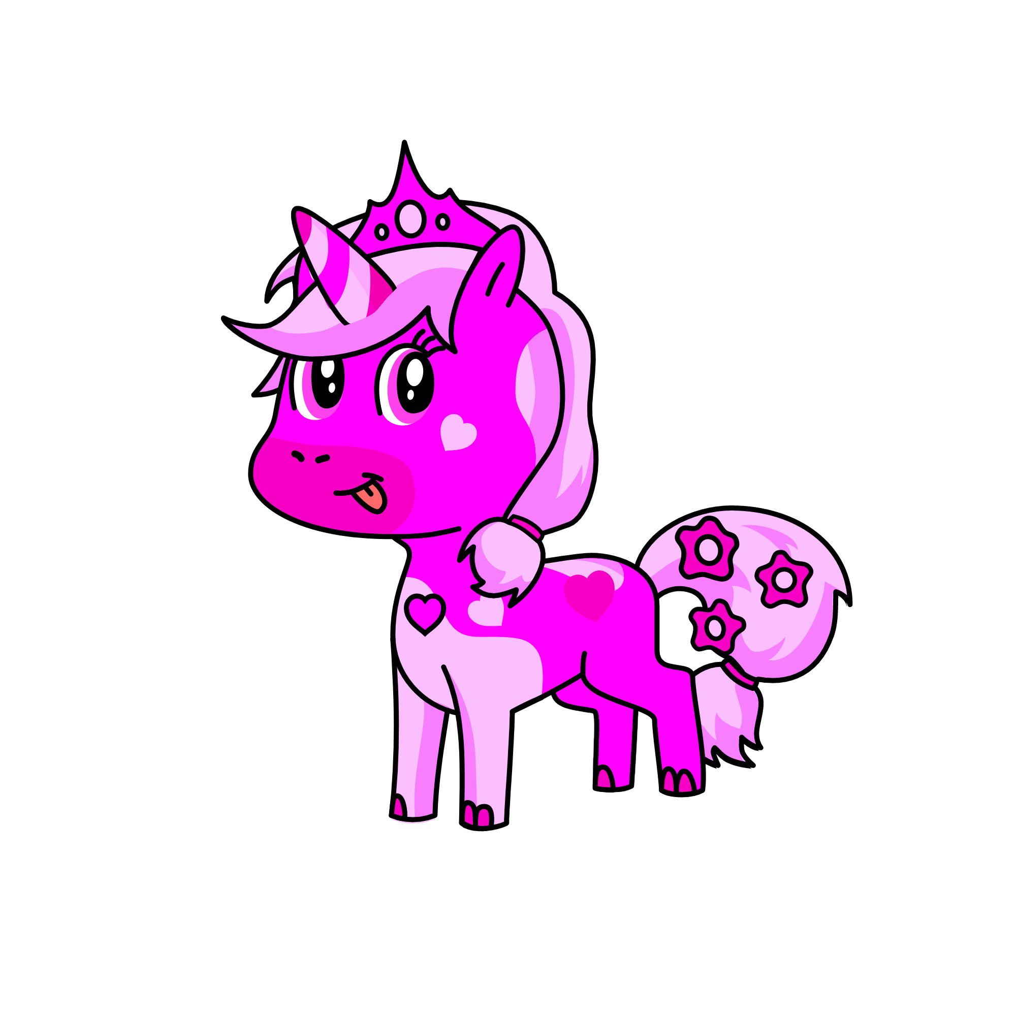 Friendy, the unicorn