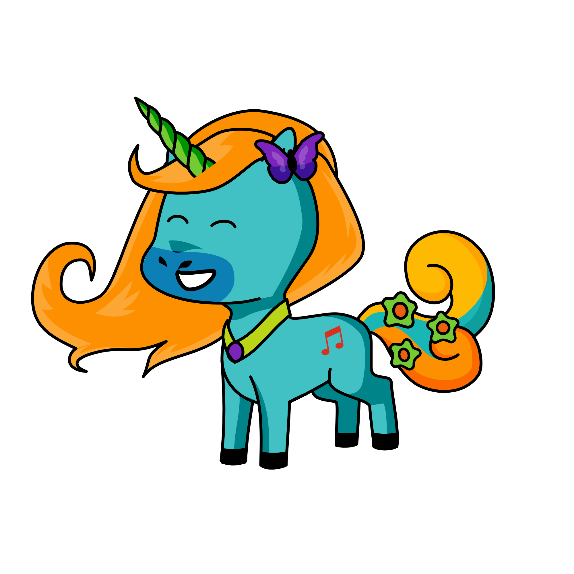 rose, the unicorn