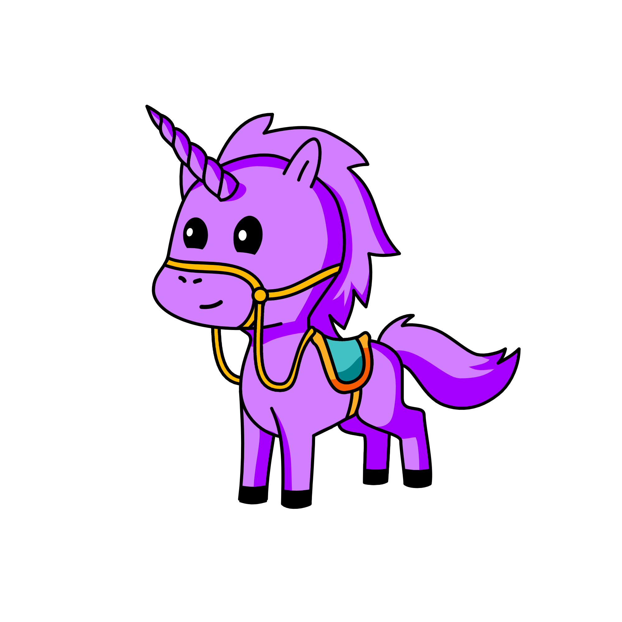 Violet, the unicorn