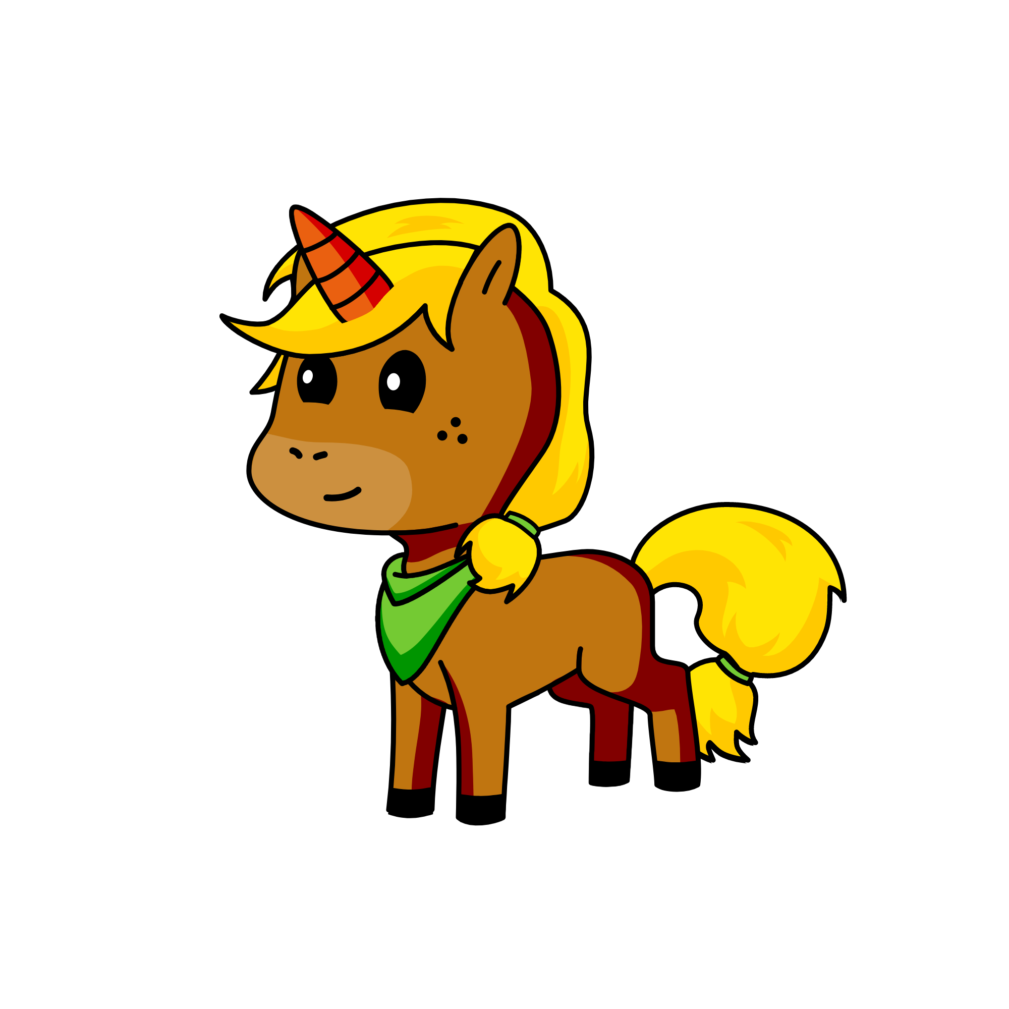 Brownie, the unicorn