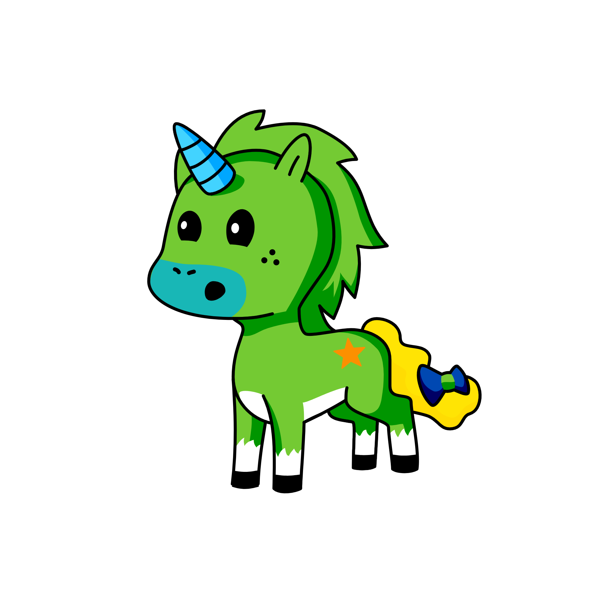 GreenCorn, the unicorn