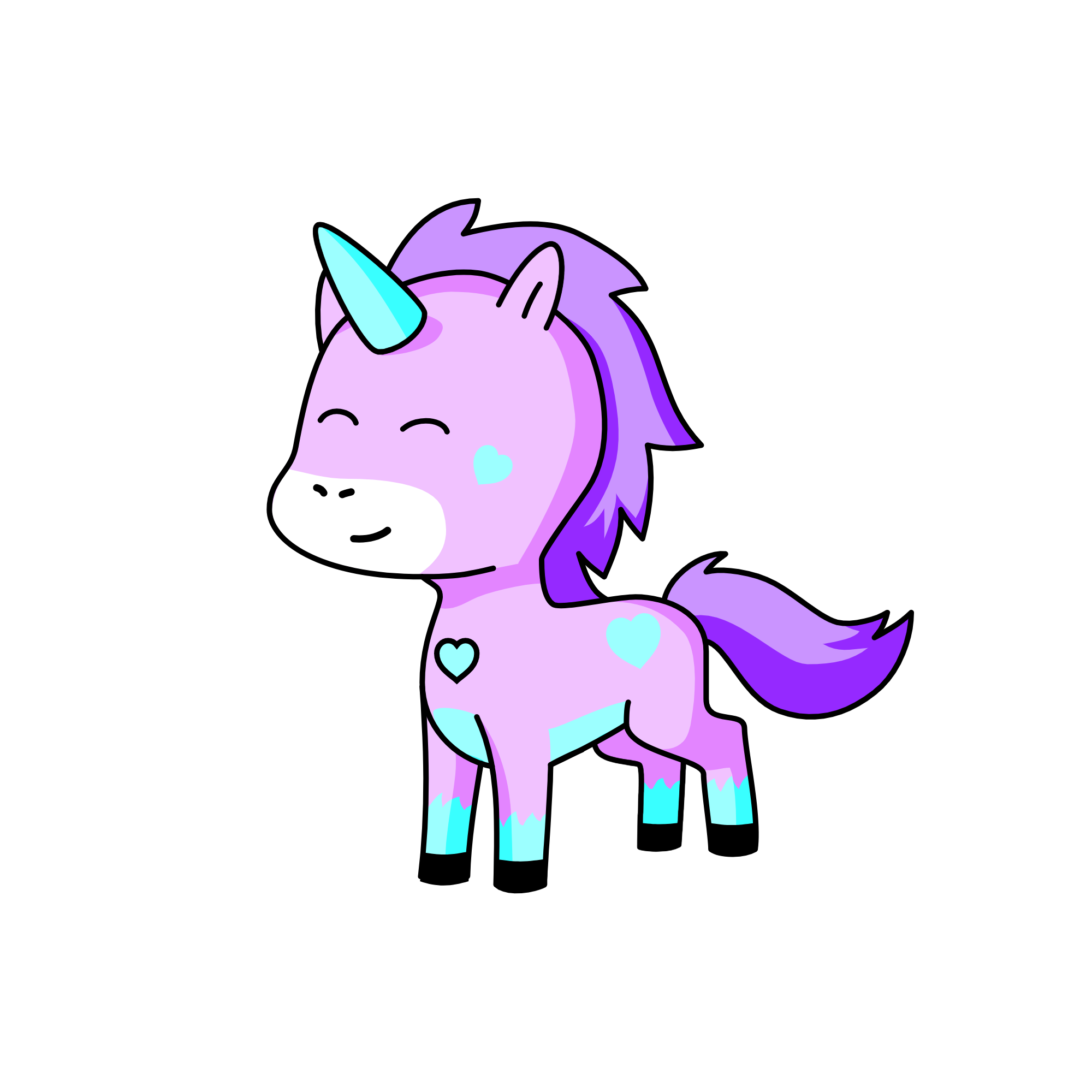 Skyley in the sky, the unicorn