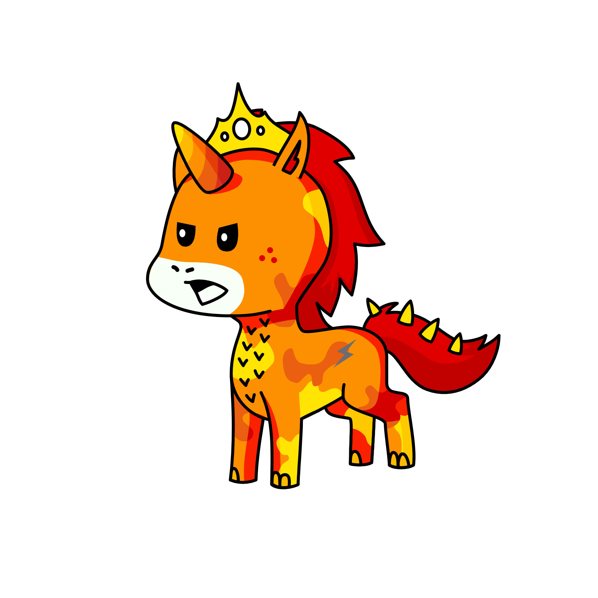 Prince Fire, the unicorn
