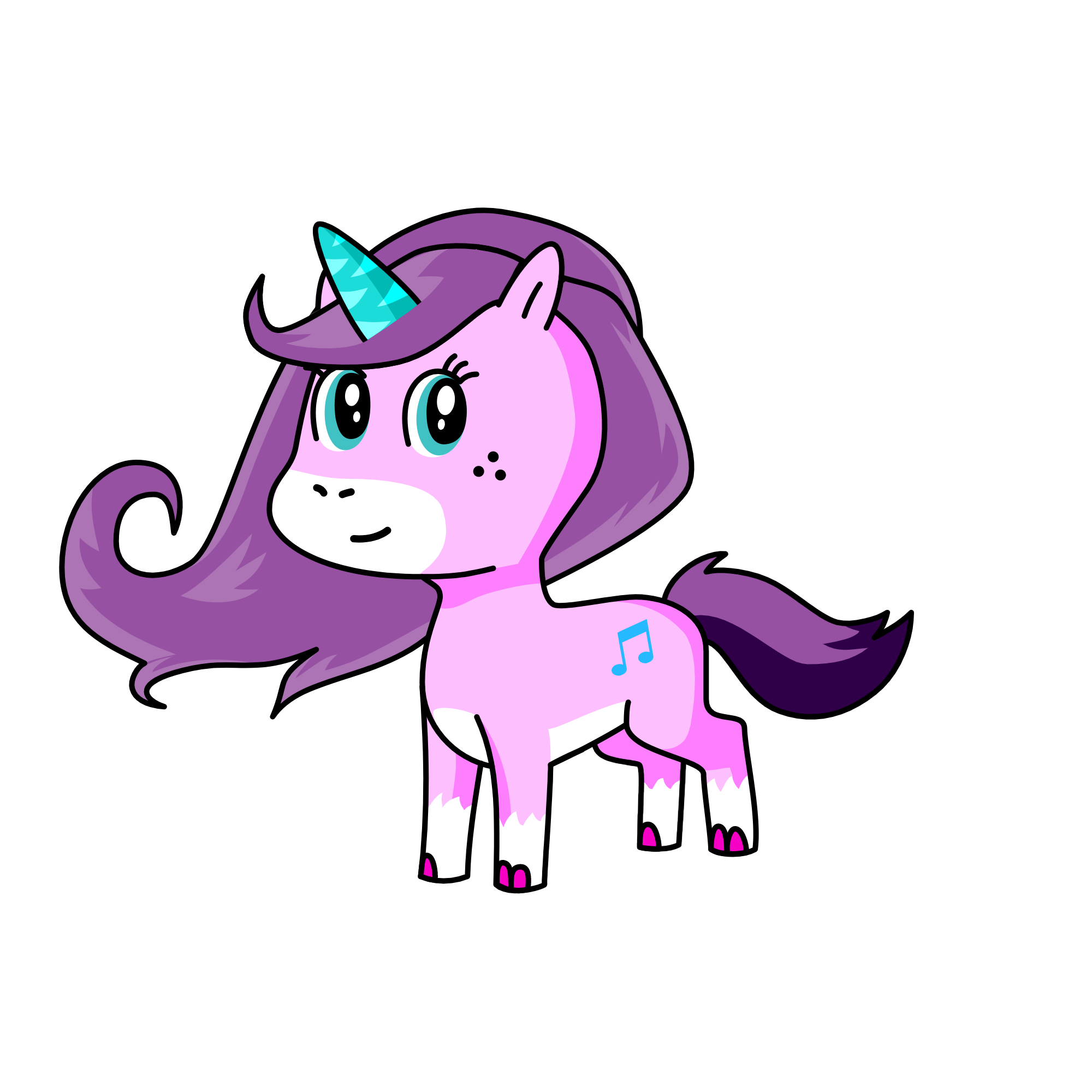 Hi this unicorn was made by Ariana Grande!, the unicorn