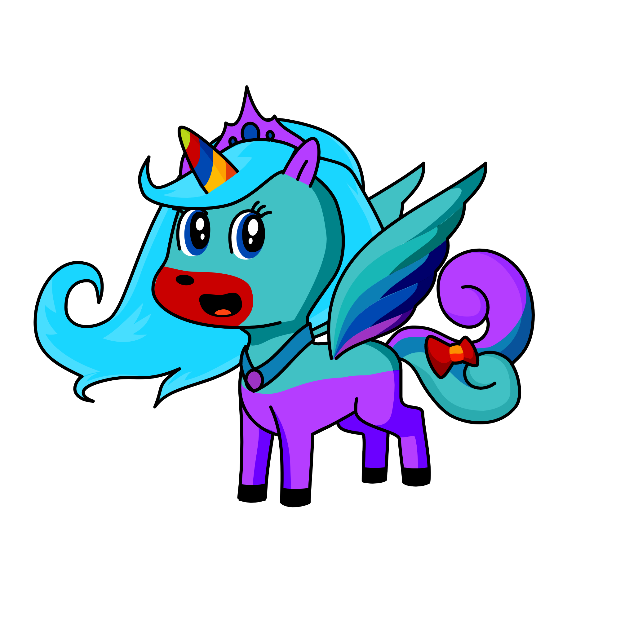 meow wings, the unicorn