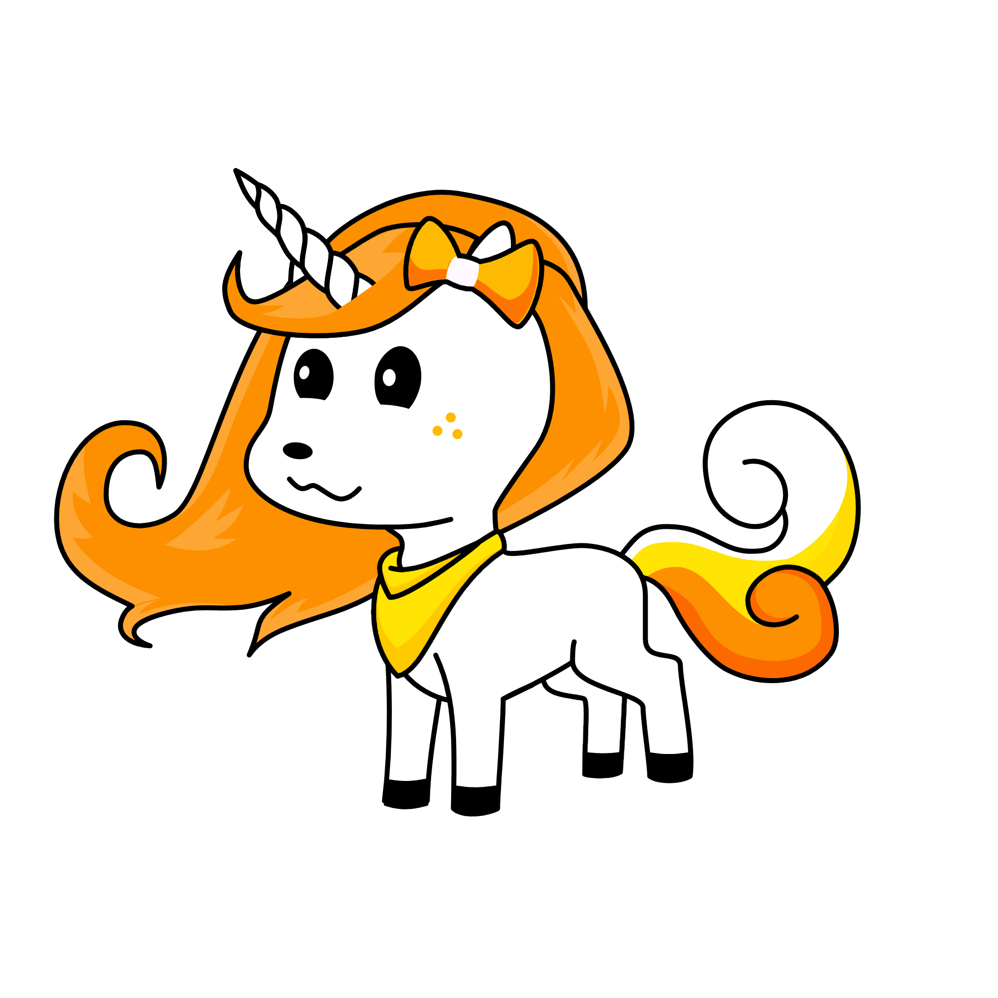 Orange Creamsicle, the unicorn