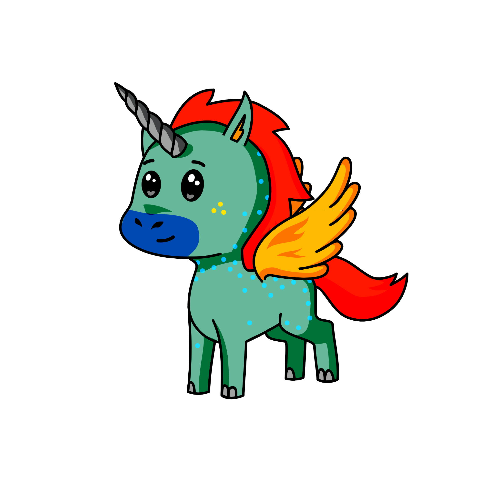 glory from wings of fire, the unicorn