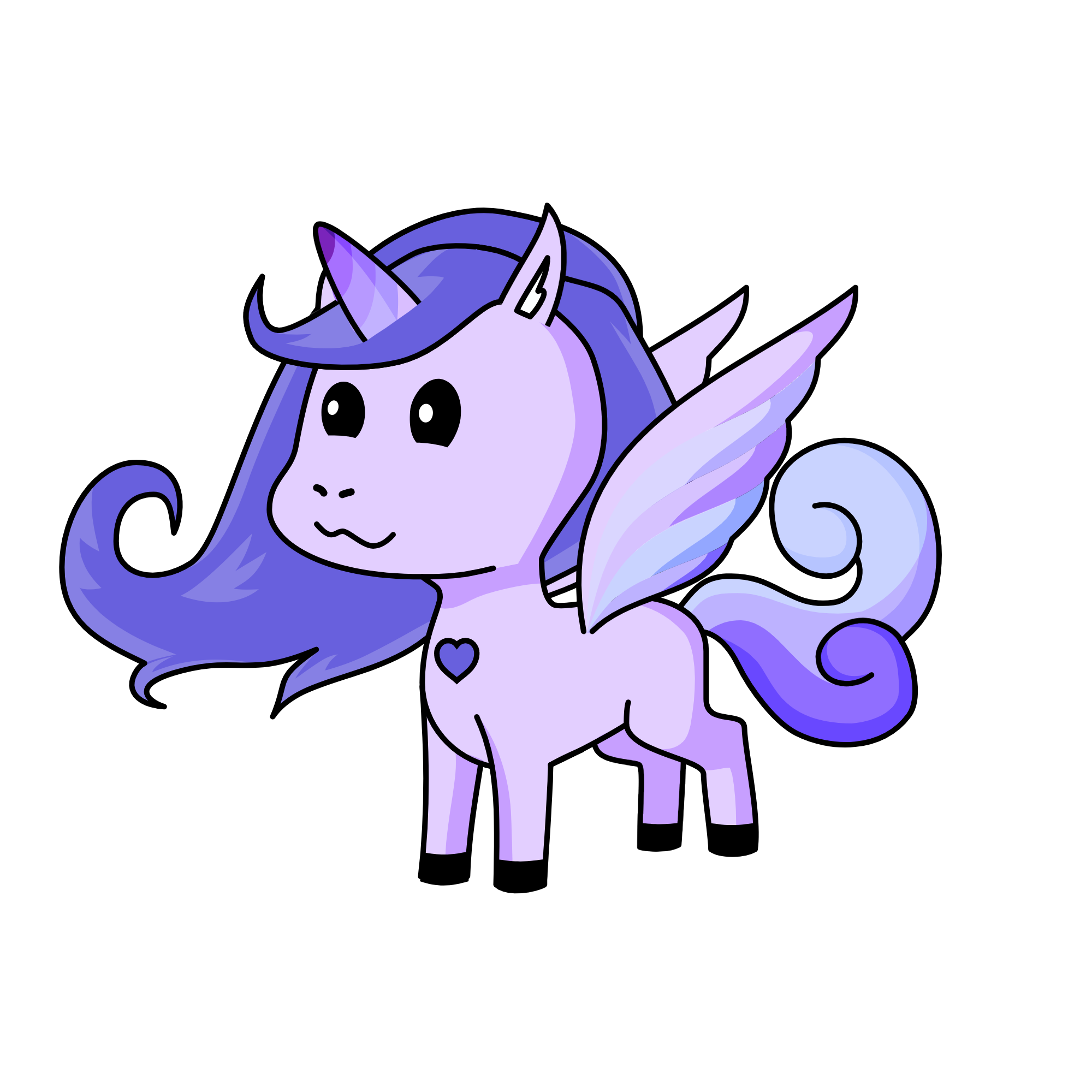 Lavender, the unicorn