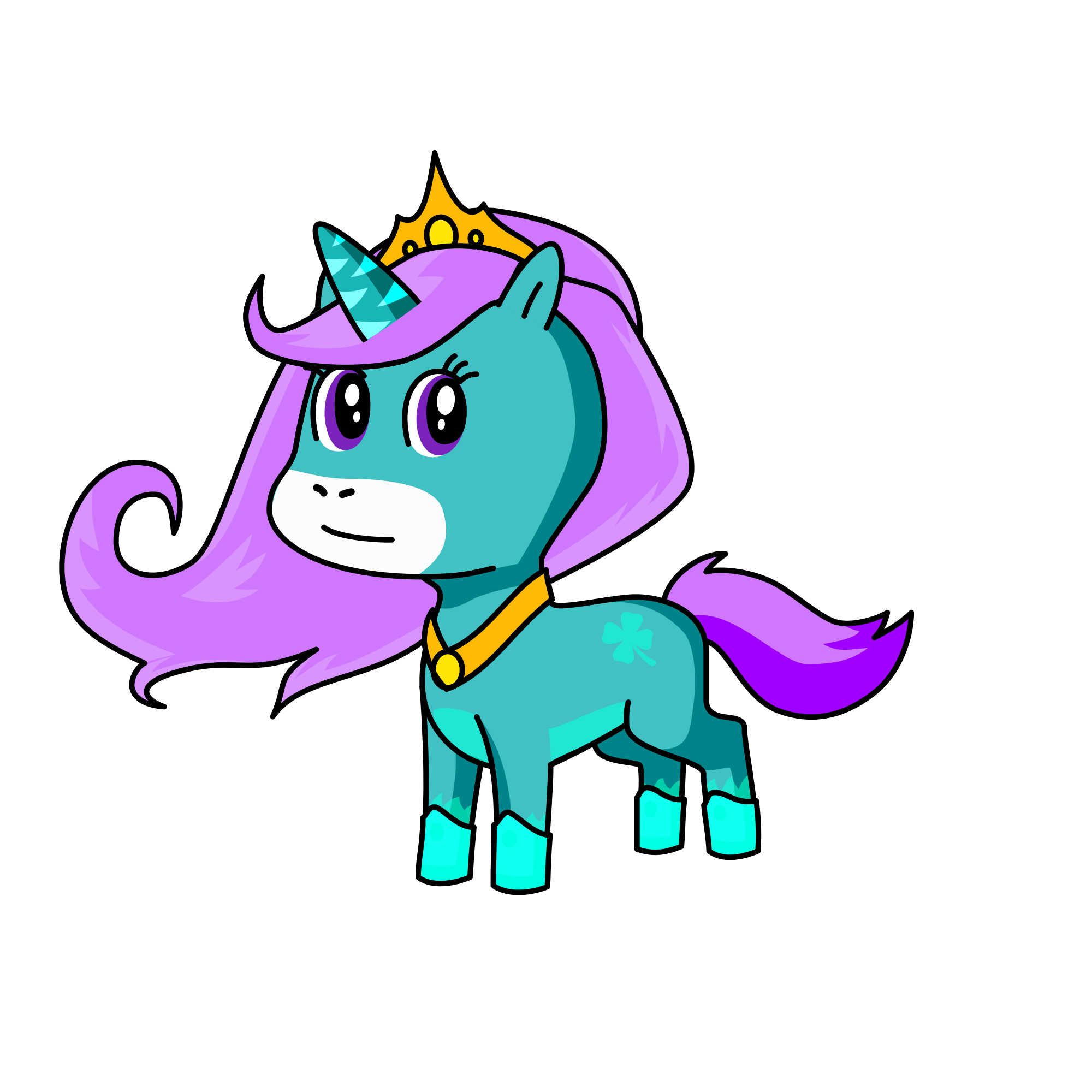 Princess Luciana, the unicorn