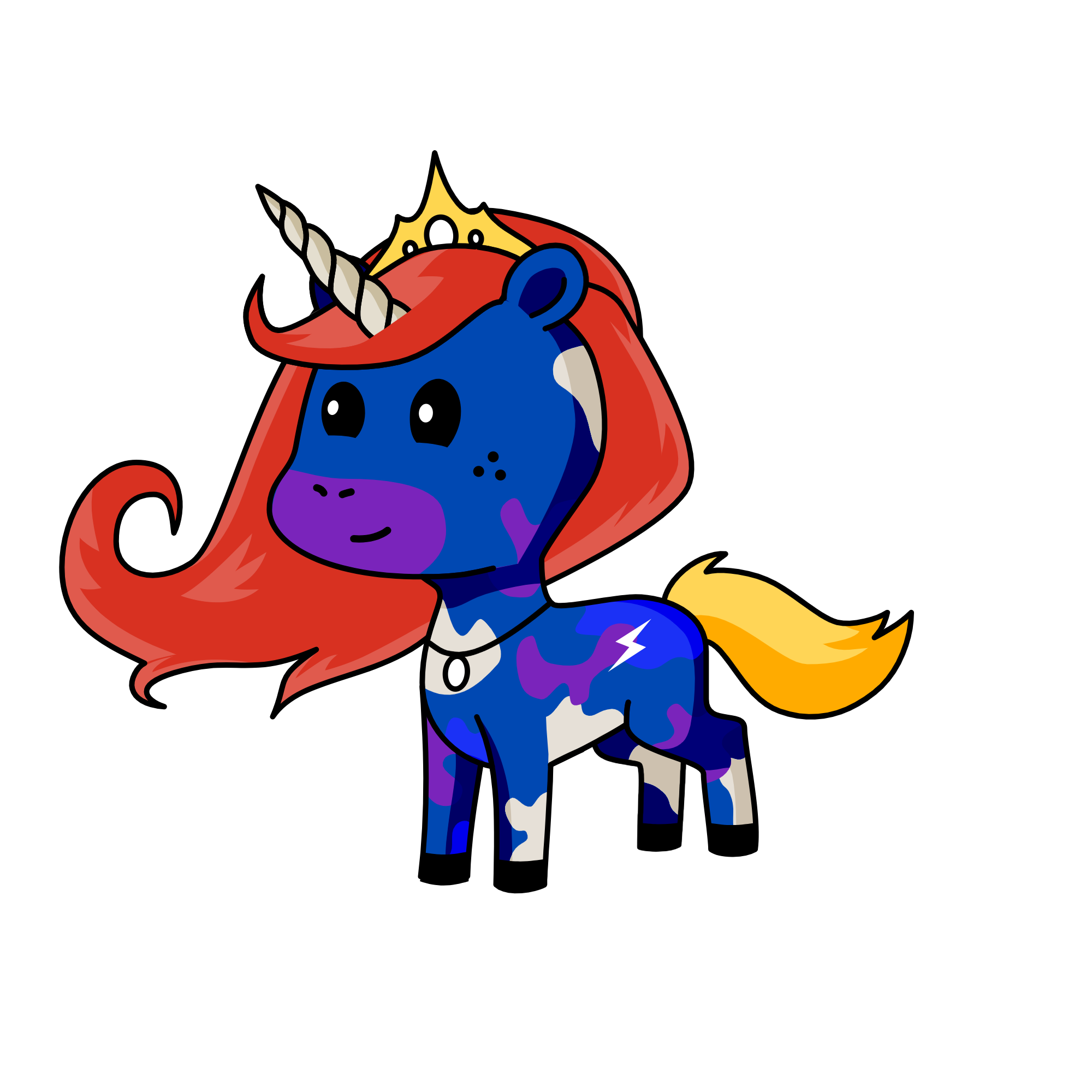 queen ameilia, the unicorn