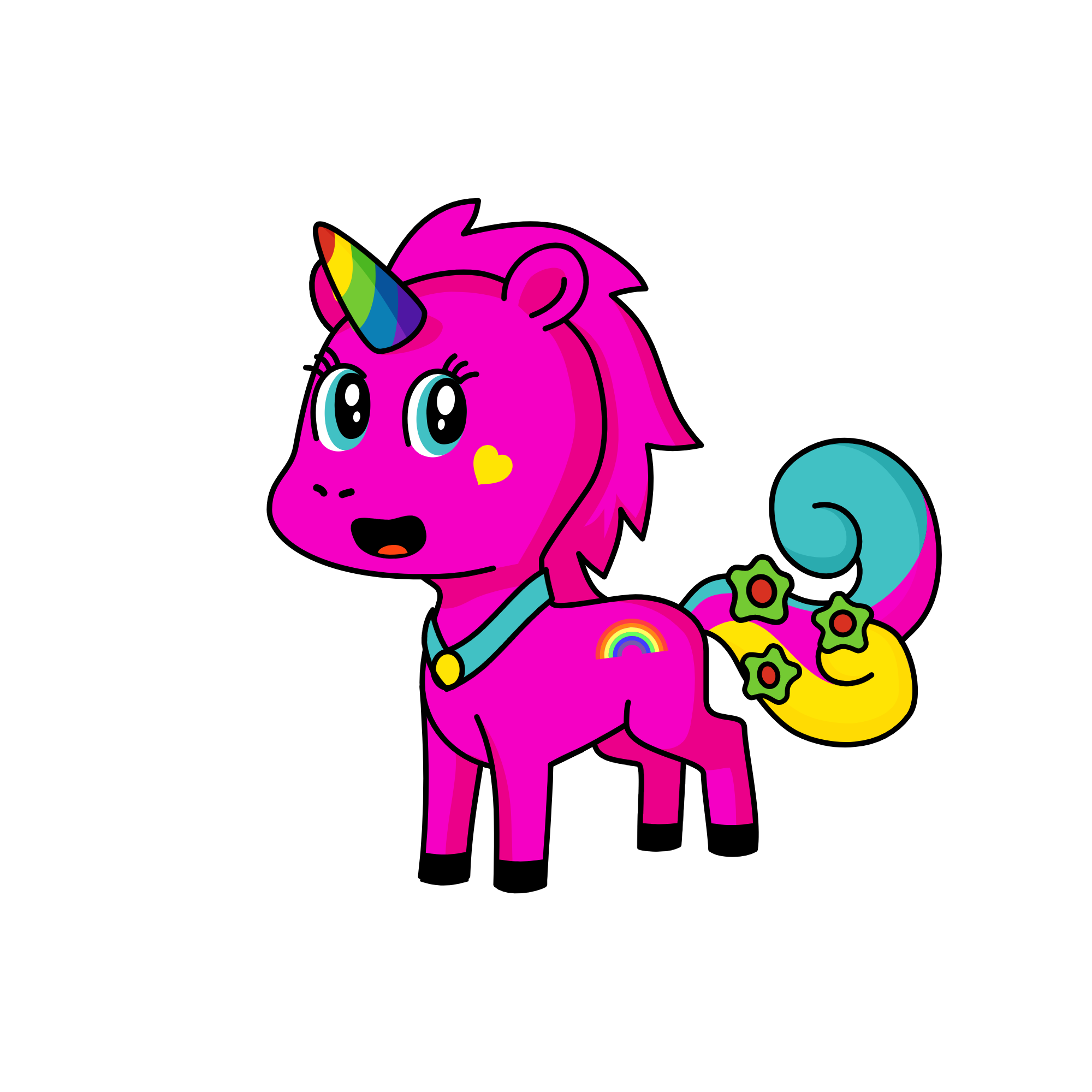pinky unicorn, the unicorn