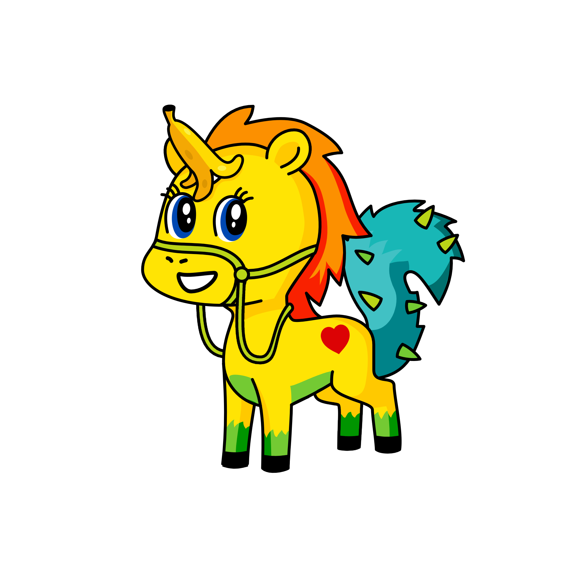 Spikey, the unicorn