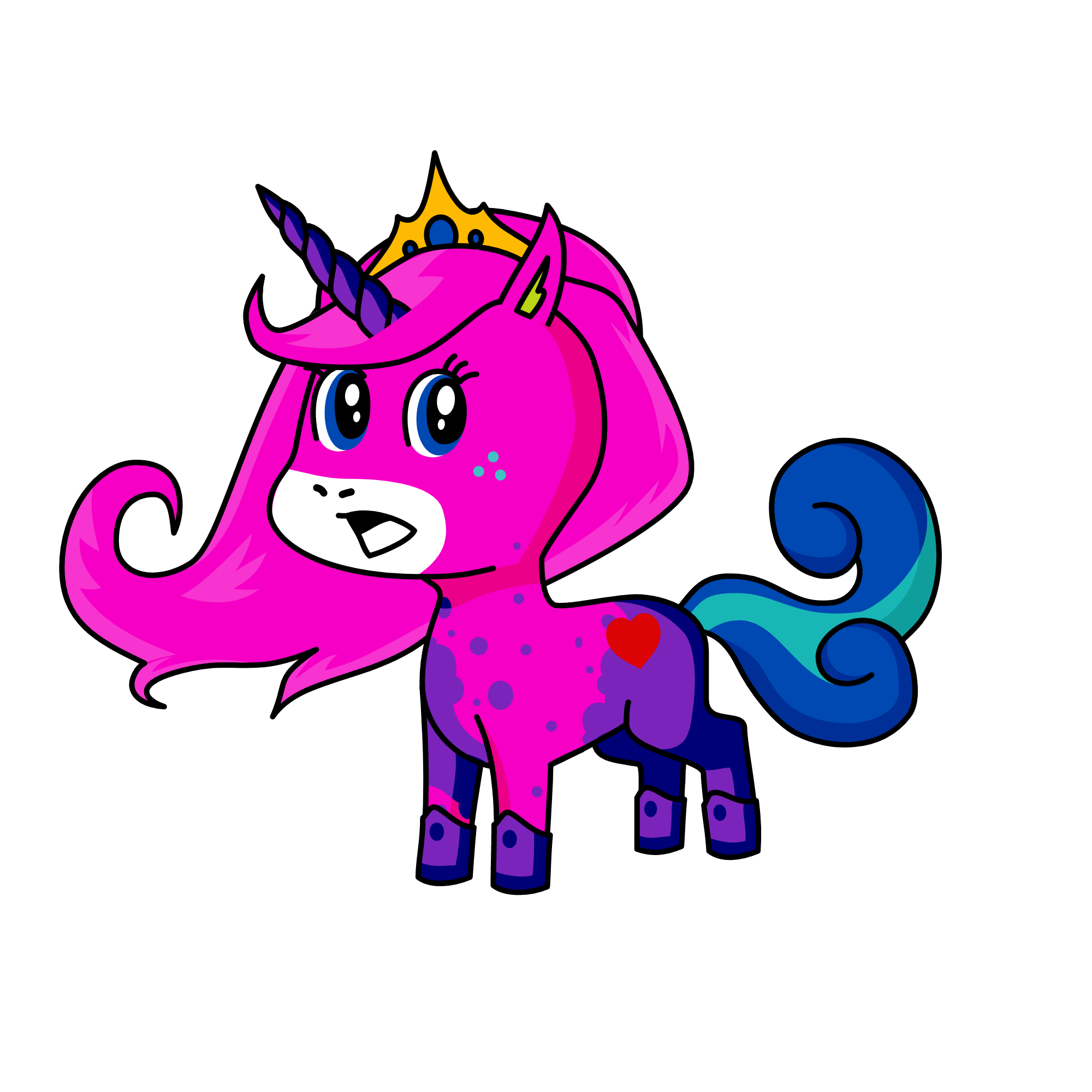 splatters, the unicorn