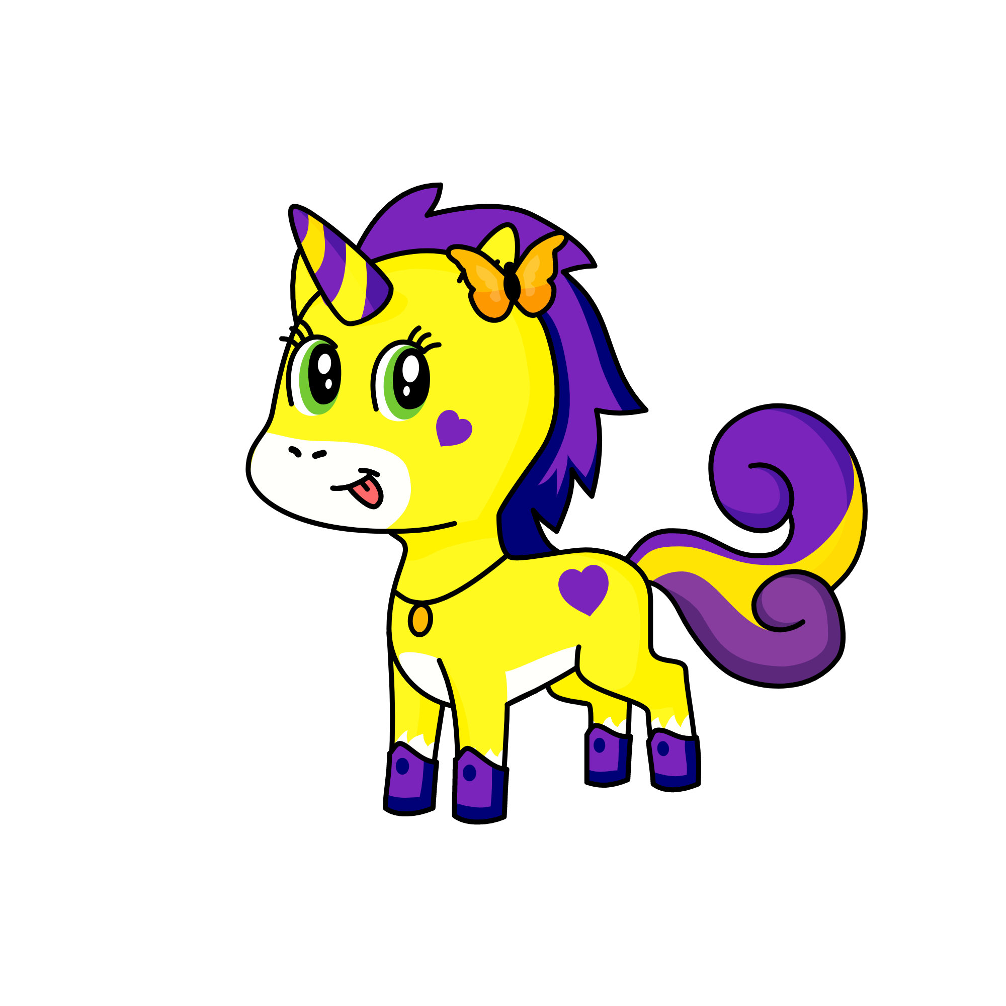 Georgine, the unicorn