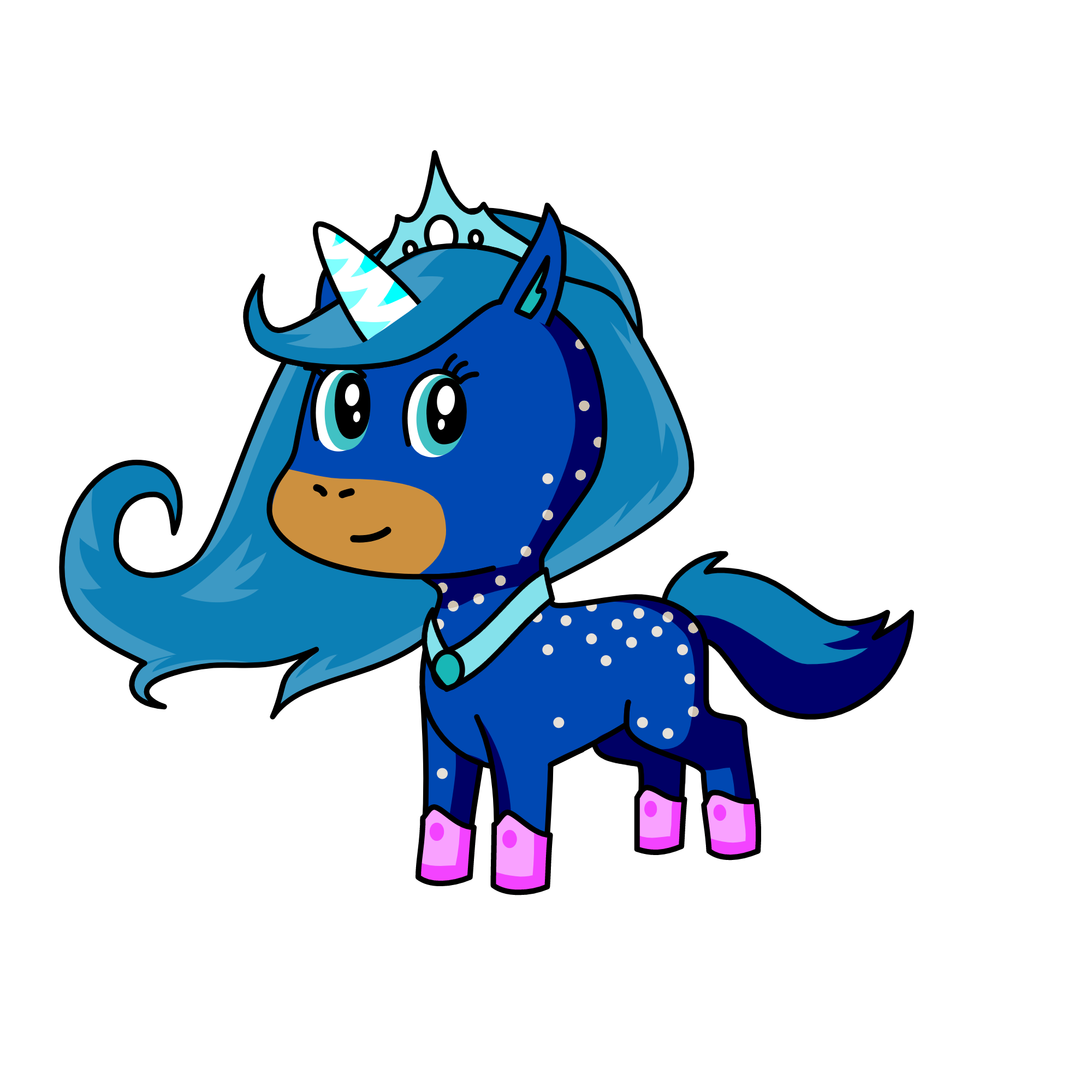 snowy (aka The Ice Queen), the unicorn