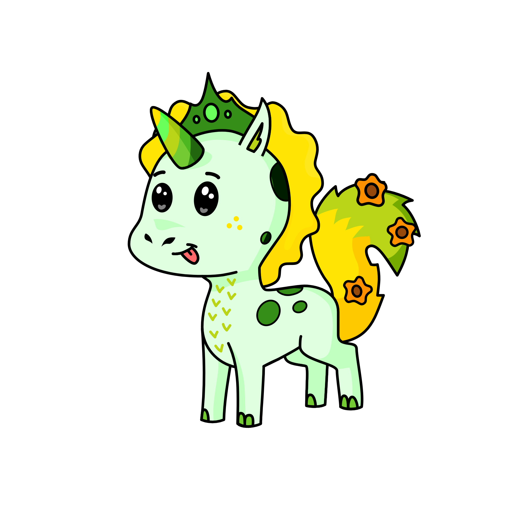 King Flower, the unicorn