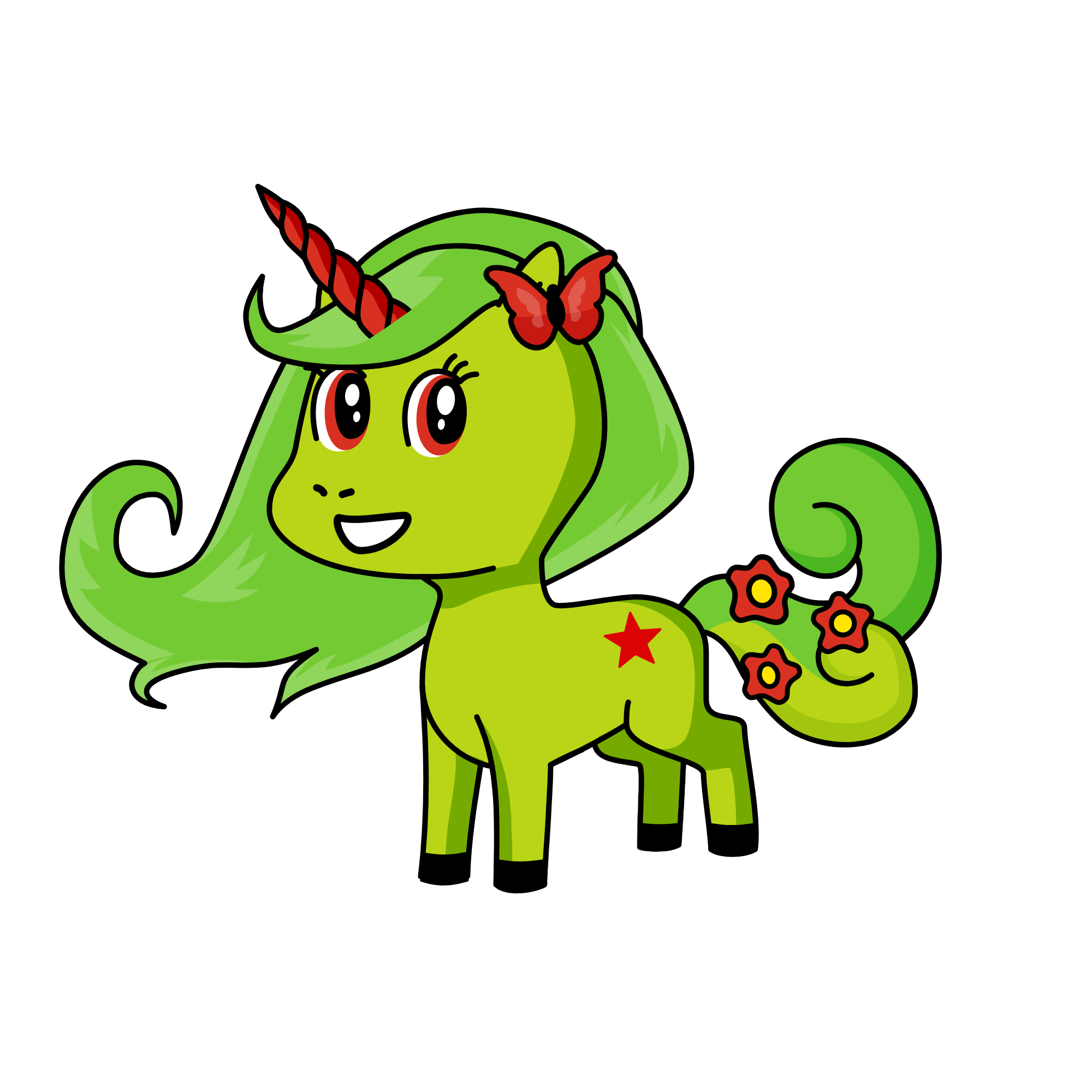 Flowers, the unicorn