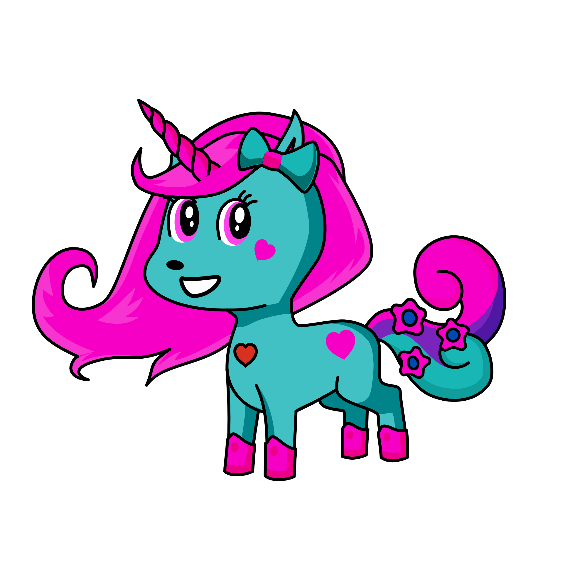 Cotton candy, the unicorn