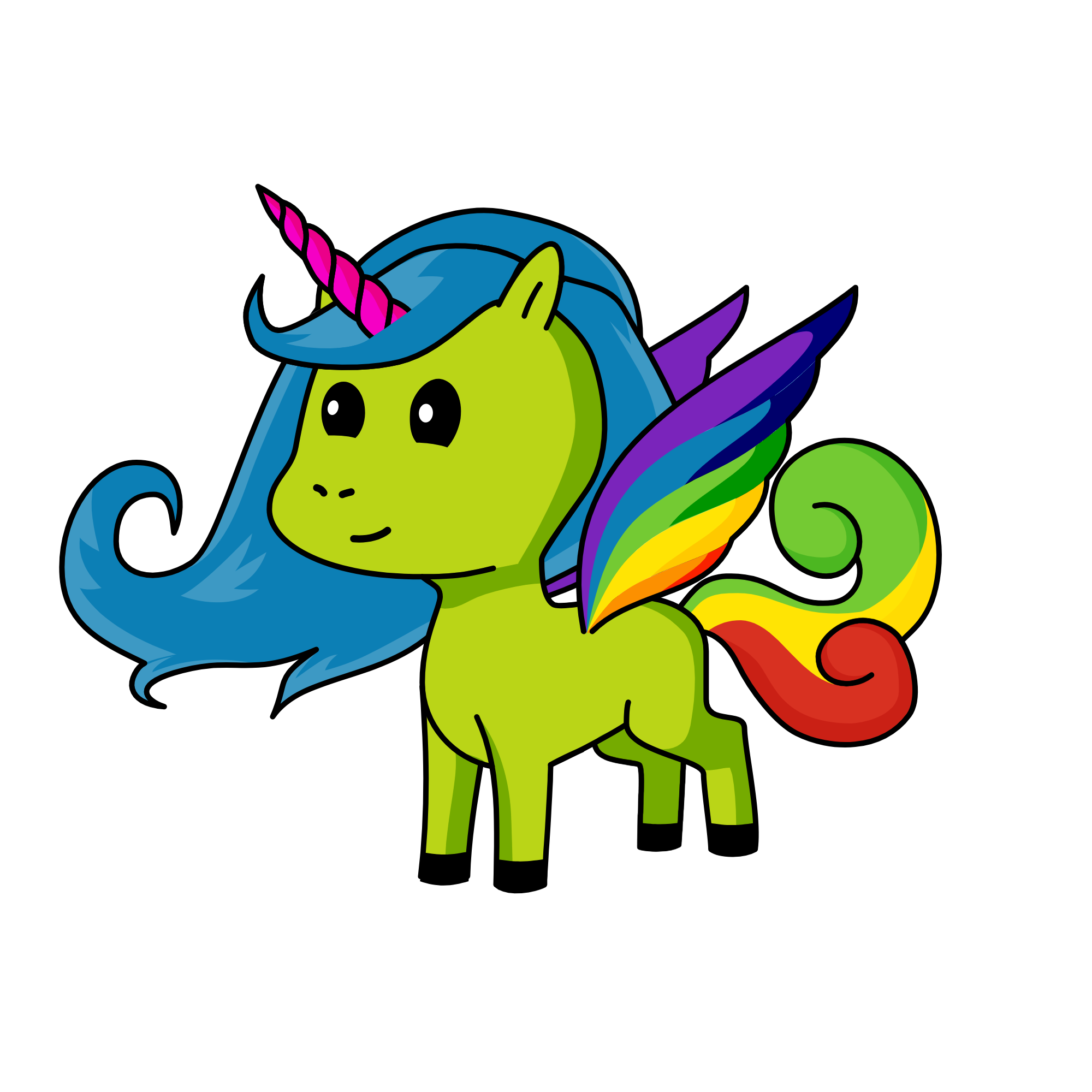 rainbow mix, the unicorn