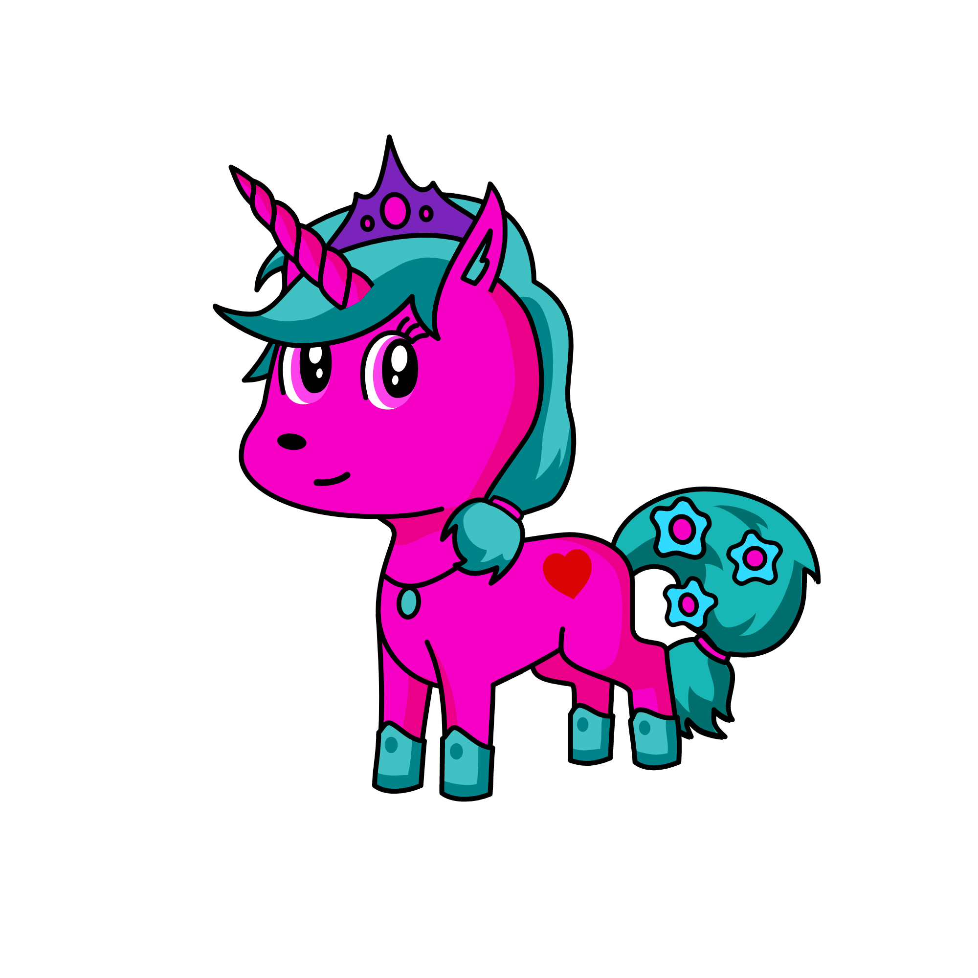 Princess candy, the unicorn