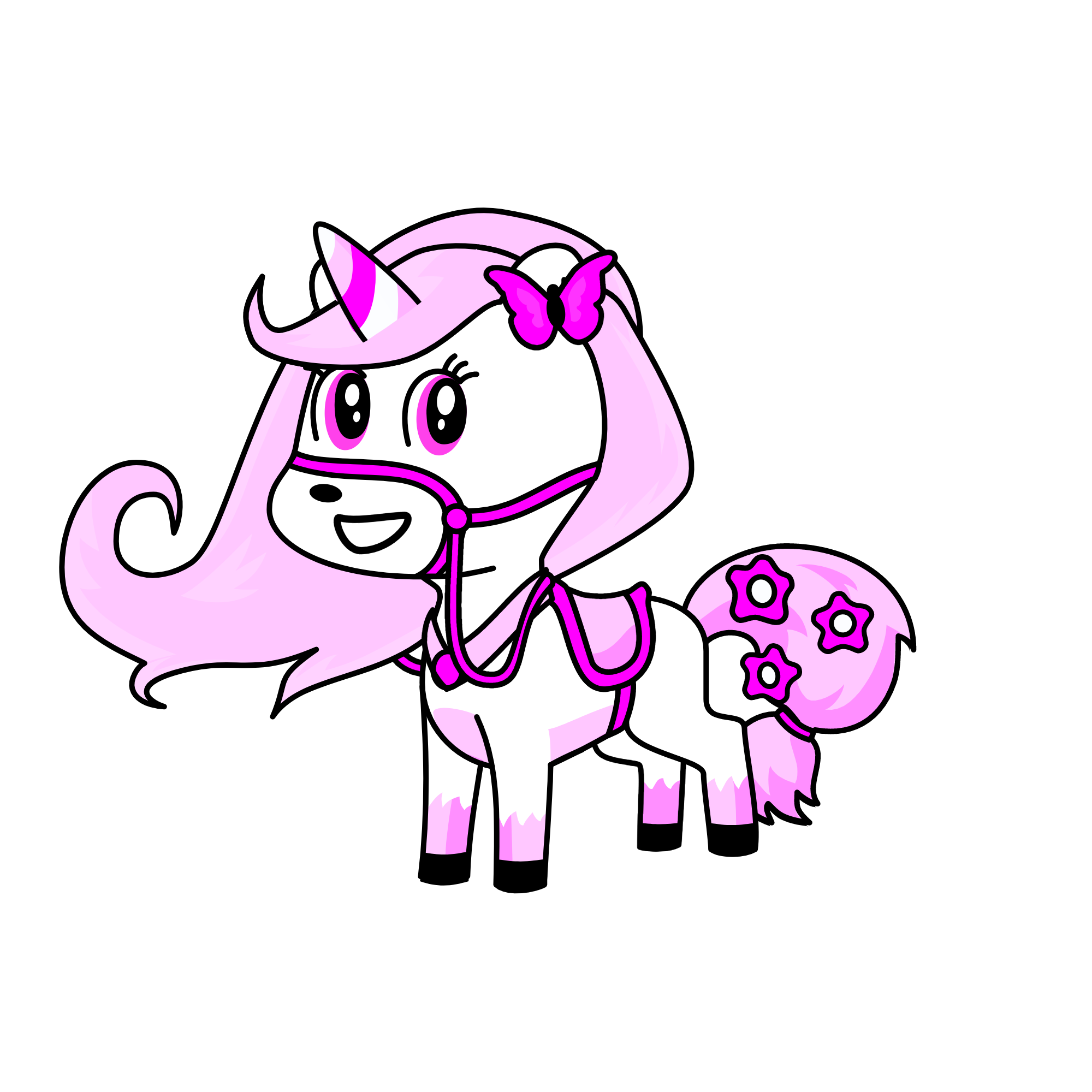 Strawberry, the unicorn